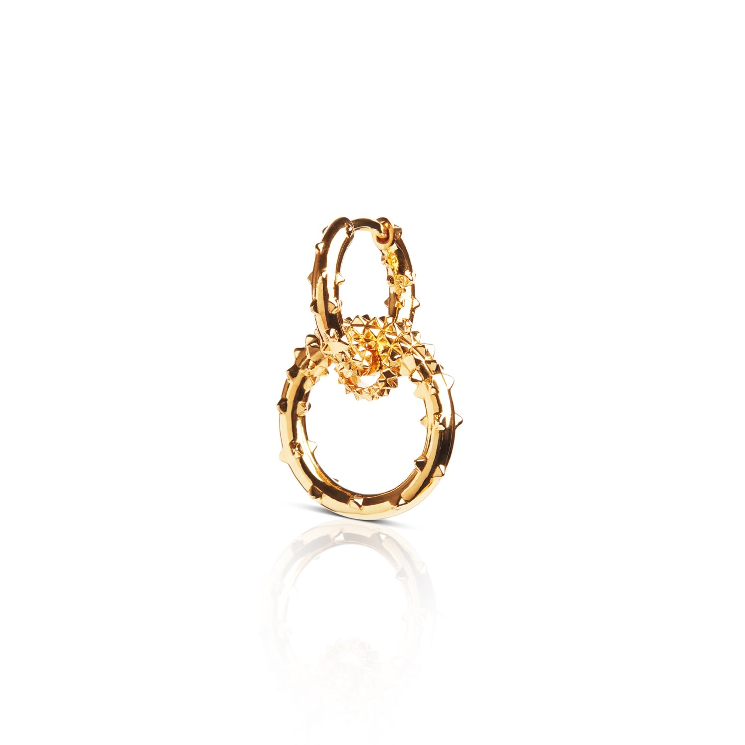 Women’s Small Double Hoop Earrings - Gold Vermeil Kasun