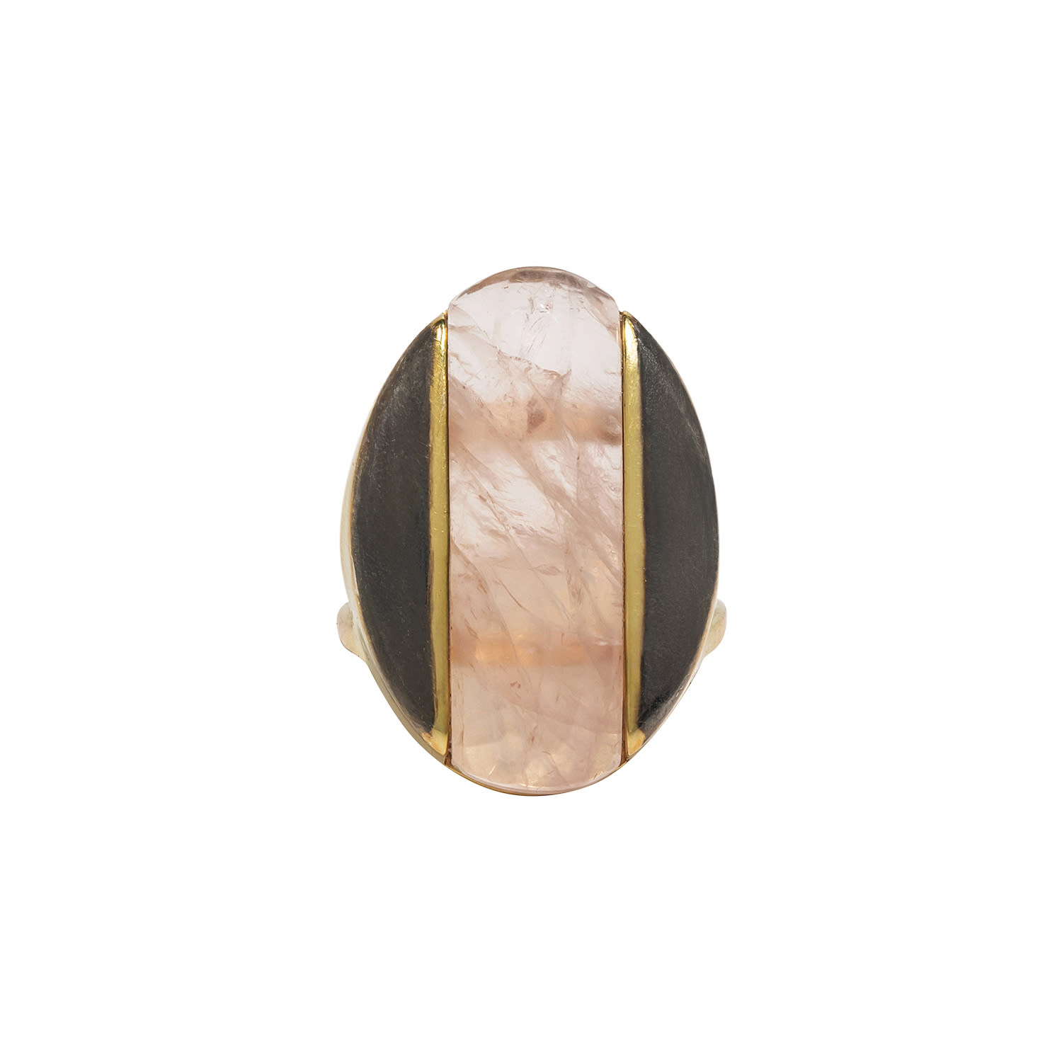 Ogé Jewelry Women's Grey / Gold / Pink Athena Ring - Greek Goddess Of Wisdom, Strategic Warfare, & Justice In Multi