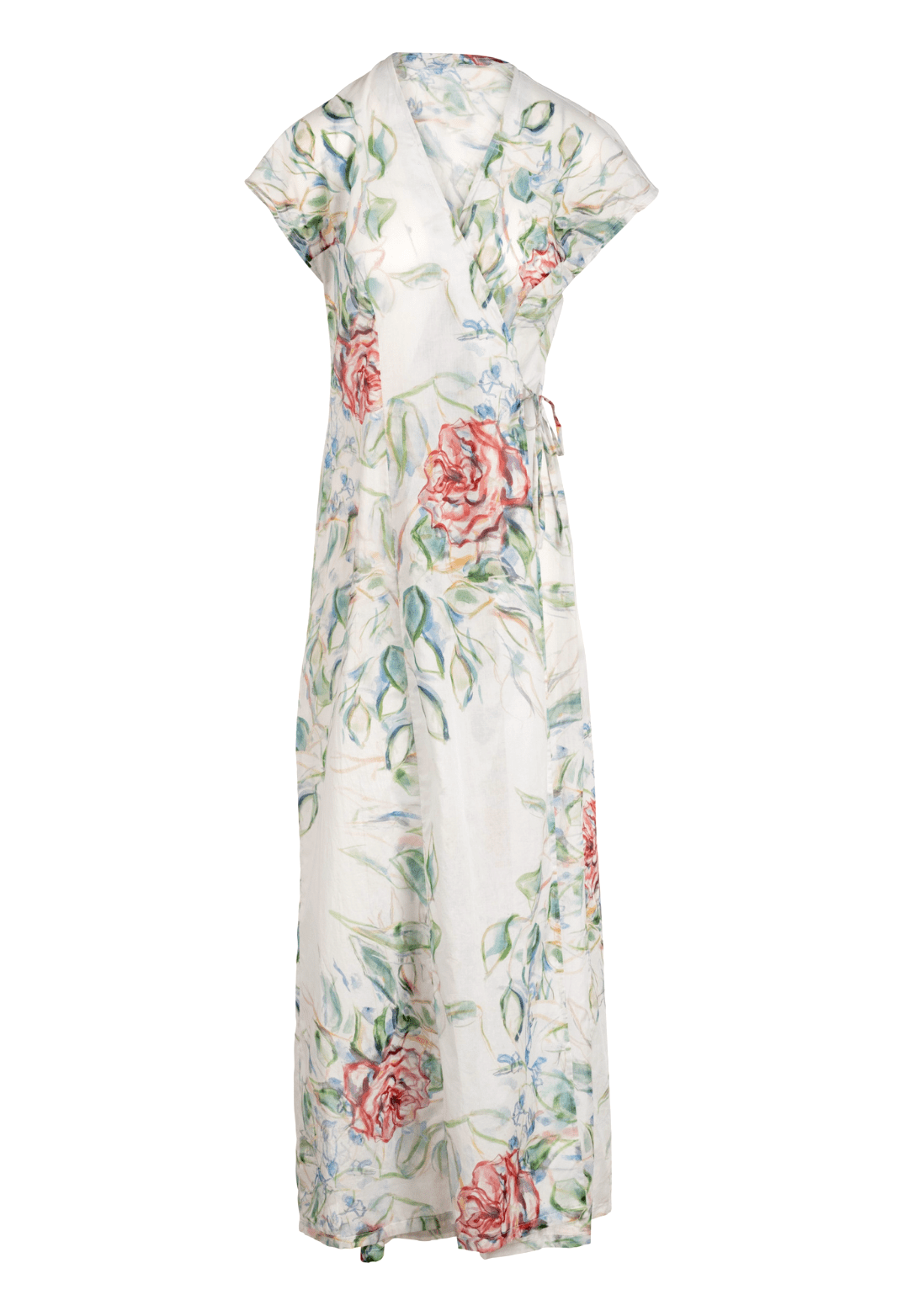 Layla Cotton Wrap Dress In Primrose | Ala von Auersperg | Wolf