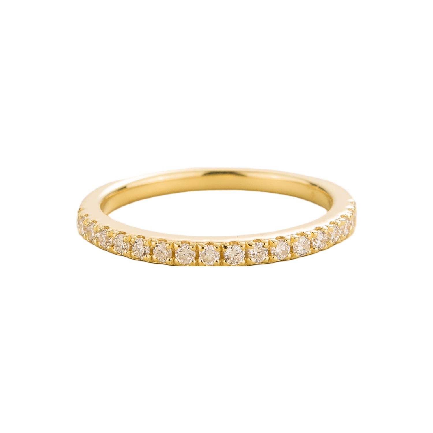 Women’s White / Gold Salto Ring In Diamond Juvetti