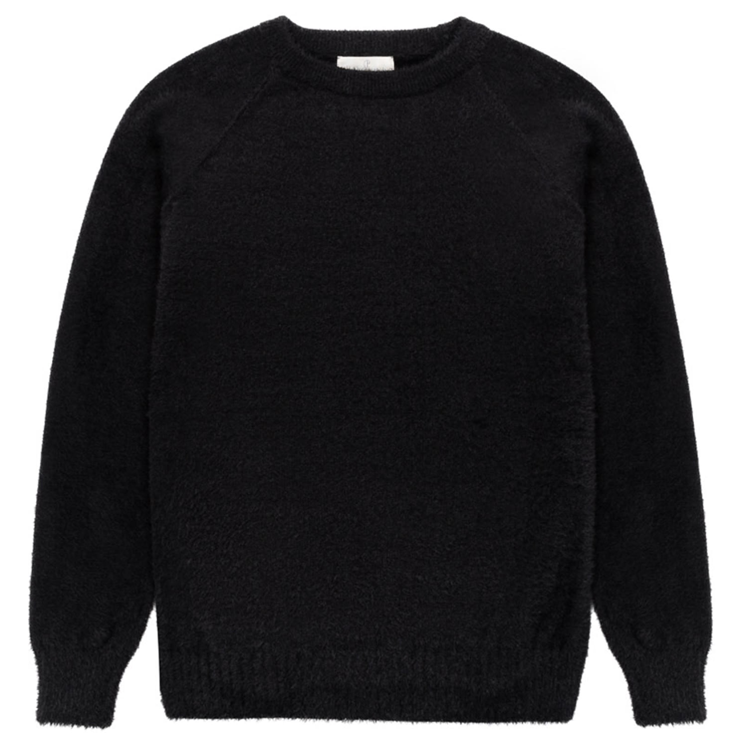 Peraluna Women's Hazel O-neck Puffy Pullover In Black In Black