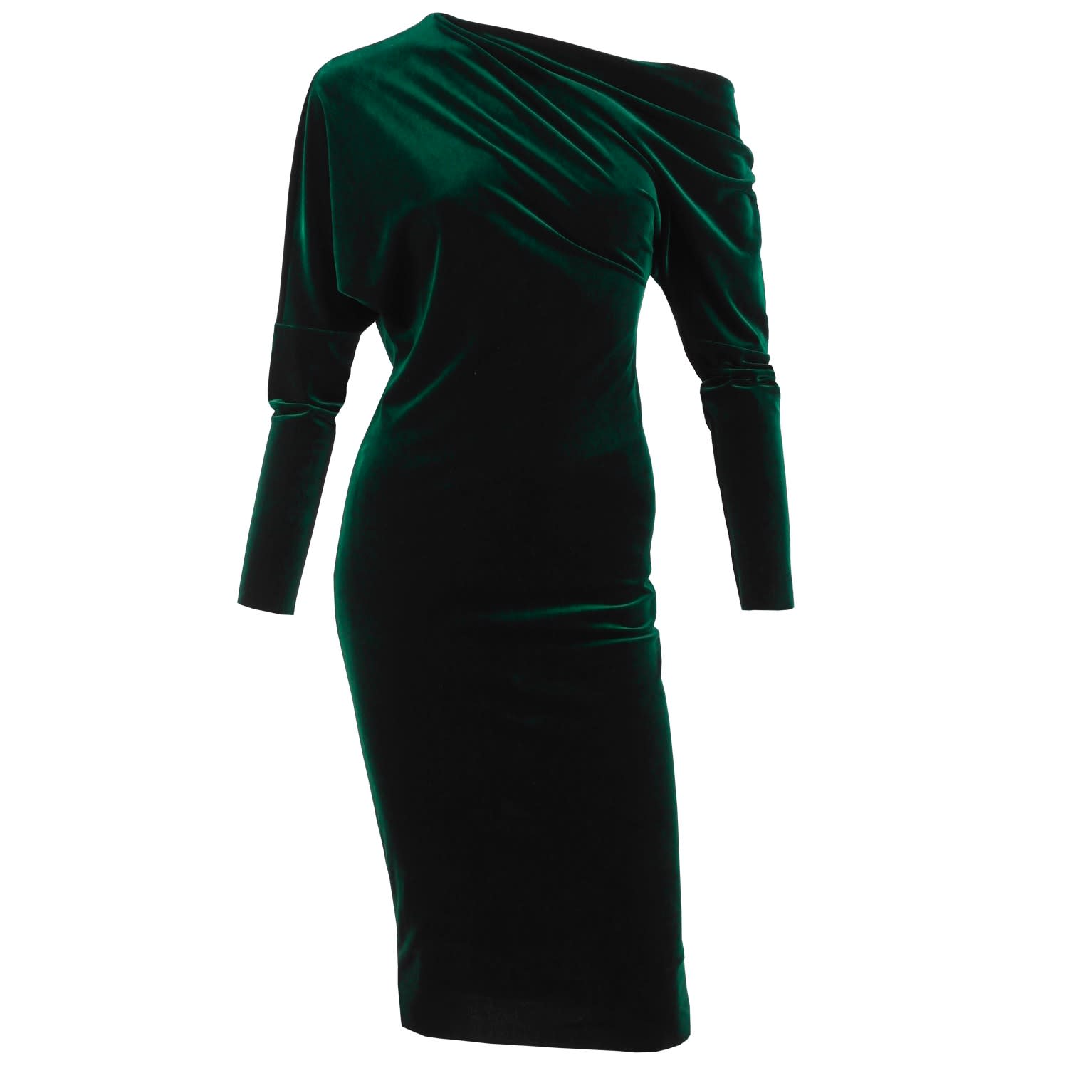 velvet dress emerald green