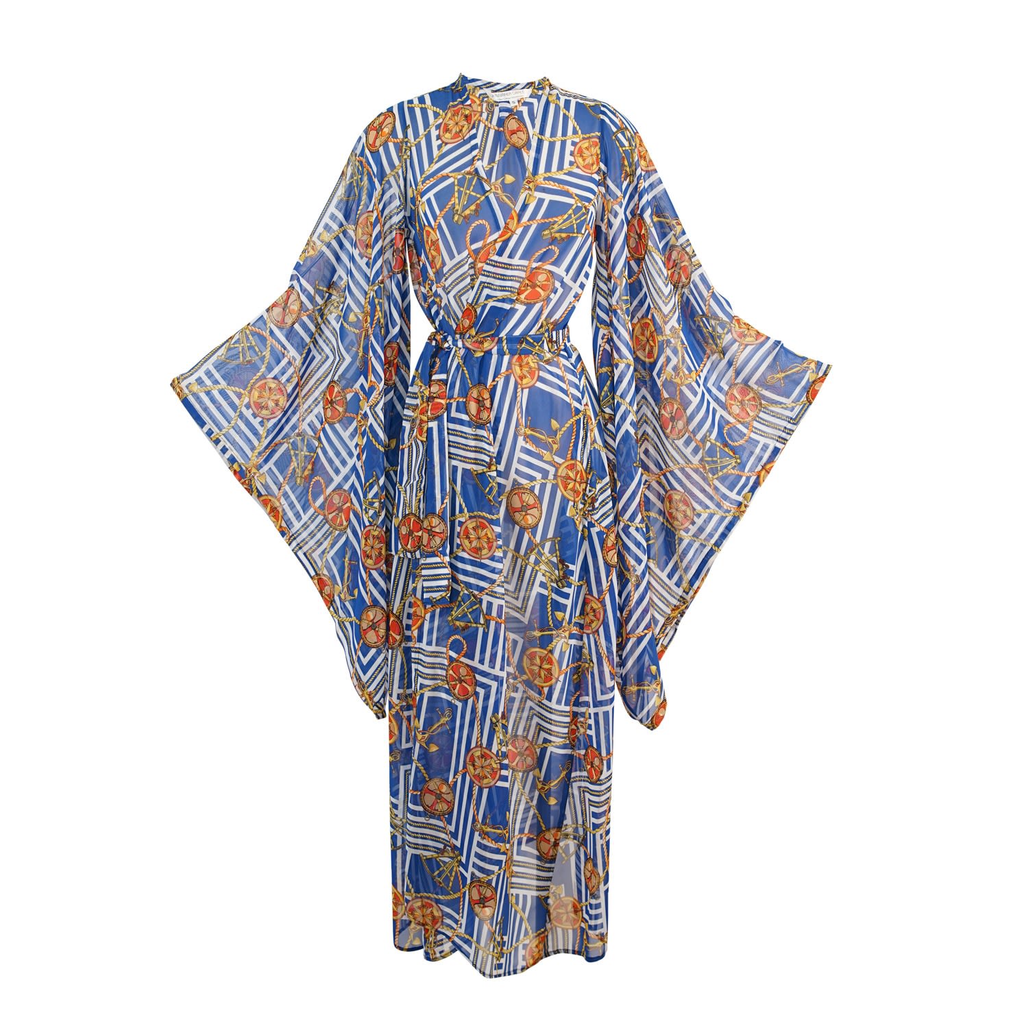 Women’s Yellow / Orange Catamaran Kimono XXL Jennafer Grace