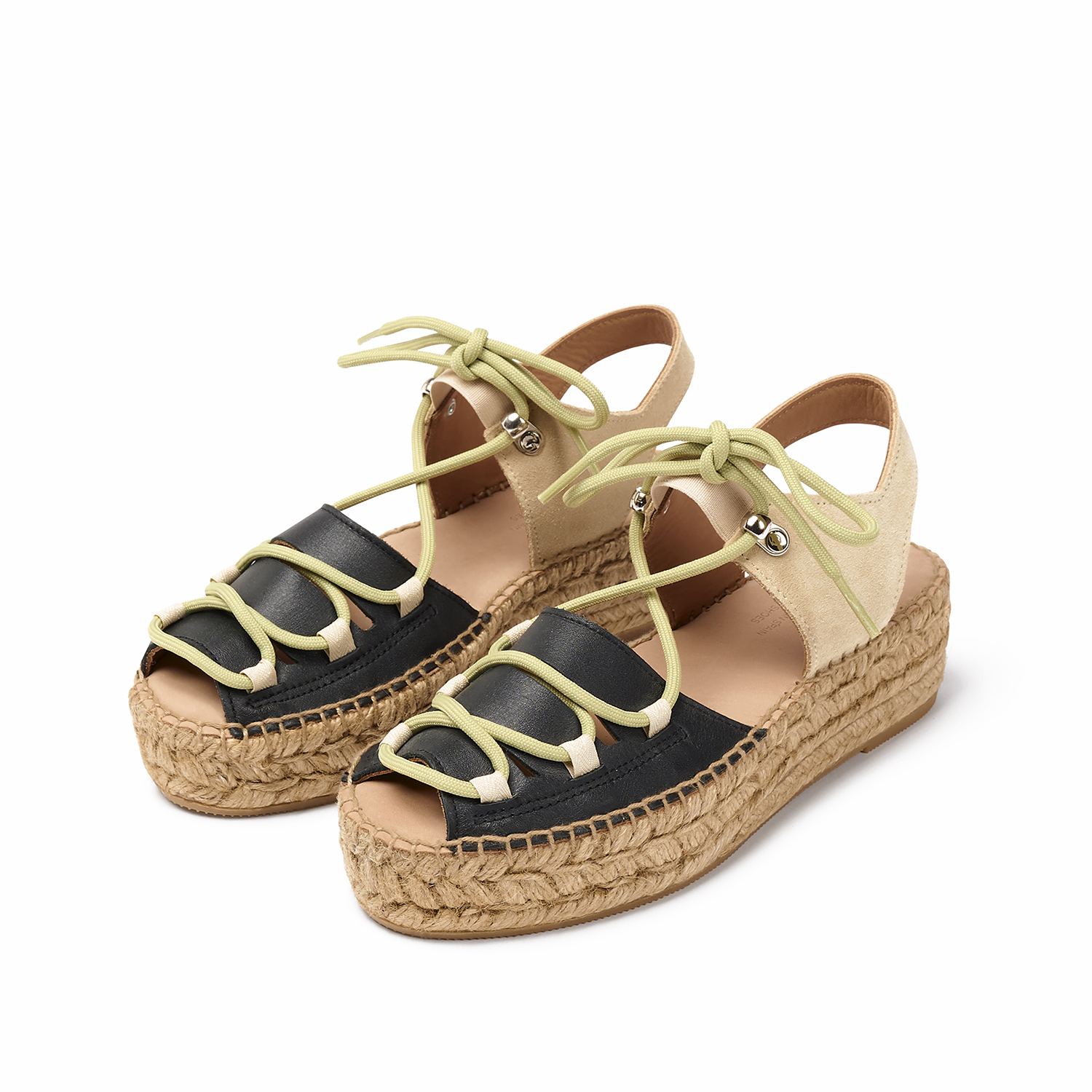 [Naguisa]Cima Ecru Olive【 残りわずか】 Naguisa Espadrilles - Cima Black-Ecru | Naguisa | Wolf & Badger