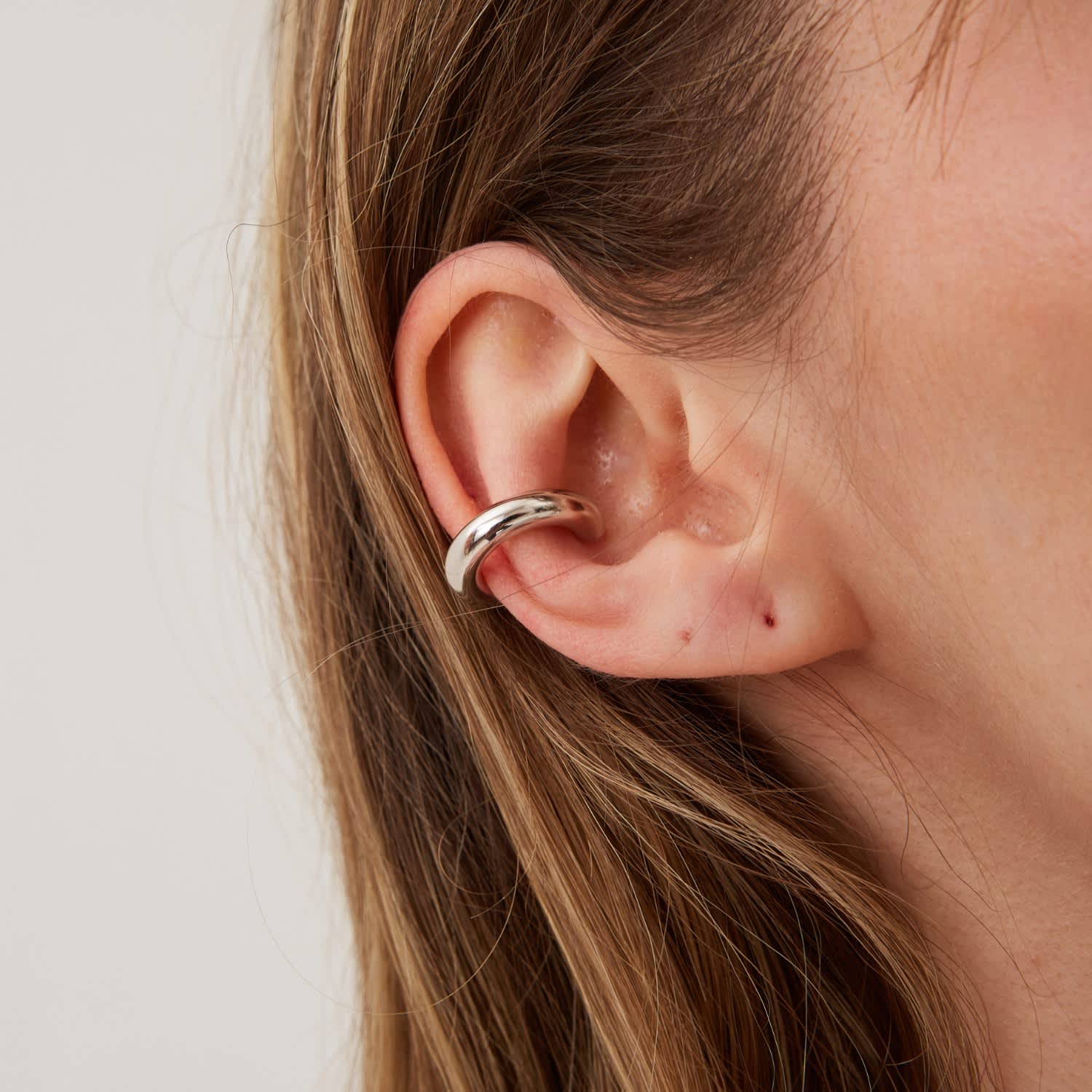 ③Own Light Ear Cuff Ring【#Casual】Silver chunky-sterling-silver-ear-
