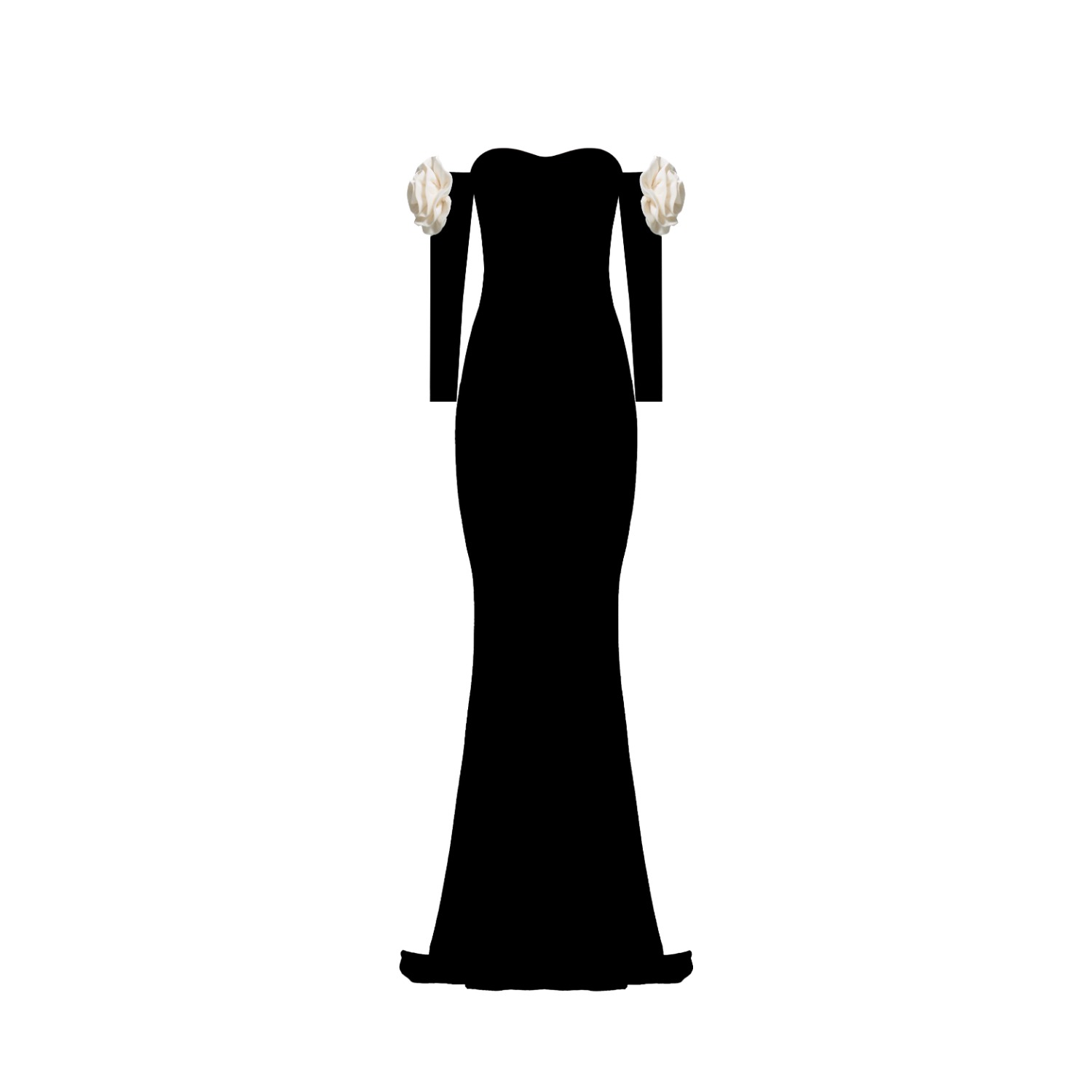Nur Karaata Women's Windsor Black Gown In Black