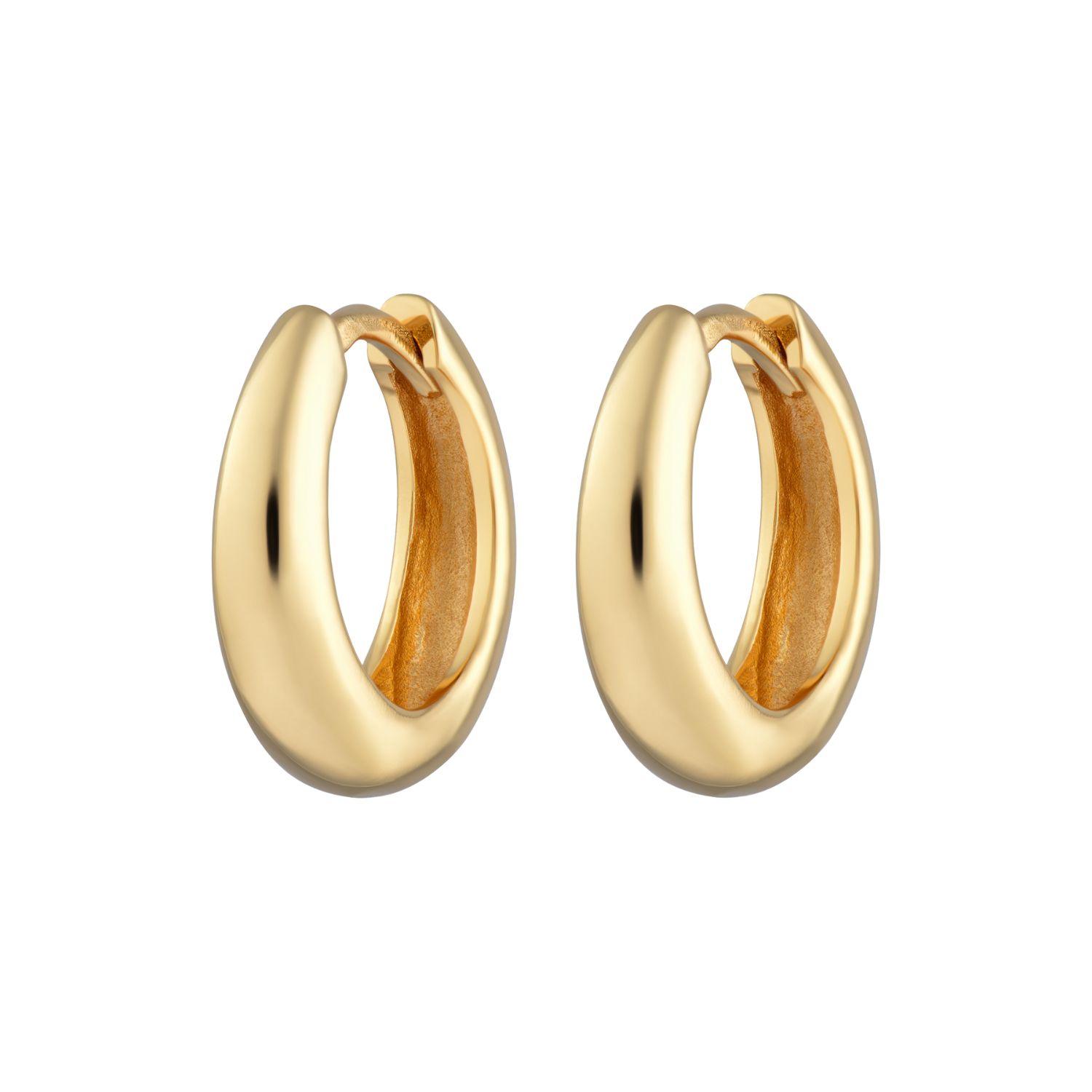 Shop Scream Pretty Women's Gold Foundation Classic Hoop Earrings