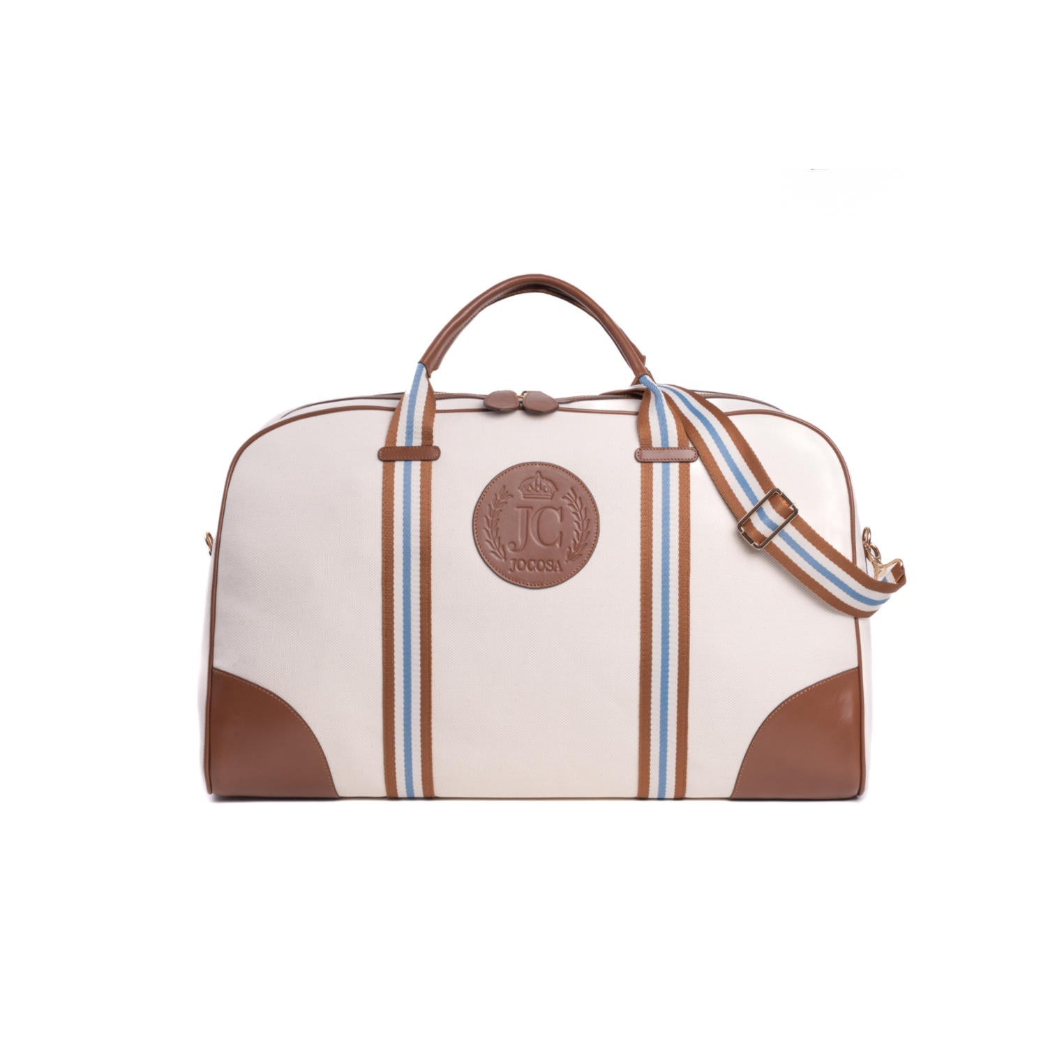 Jocosa White / Brown Weekend Bag Ivory Tan In Multi