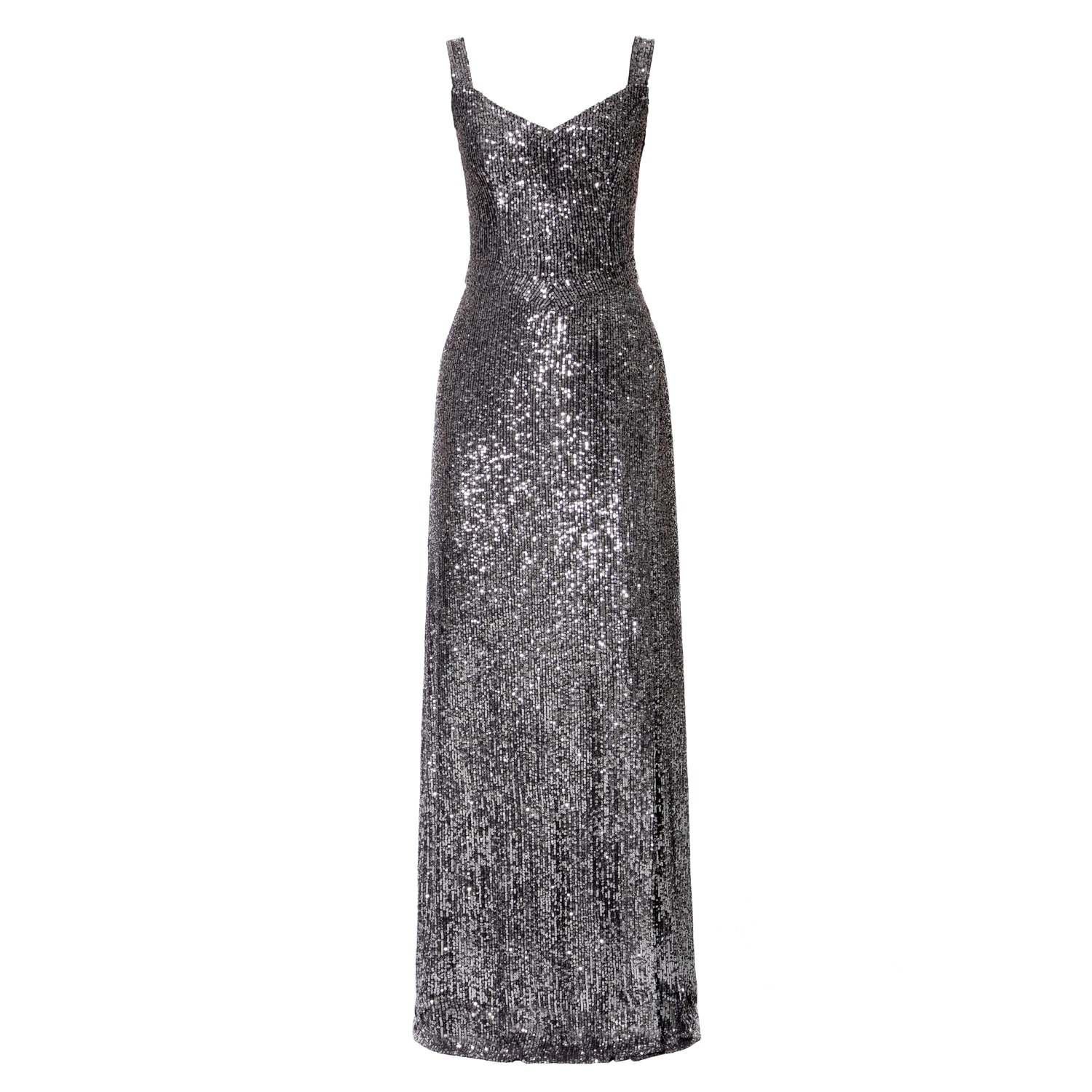 Women’s Silver / Grey Jessica Silver Diamond Maxi Sequin Evening Dress Extra Small Aggi