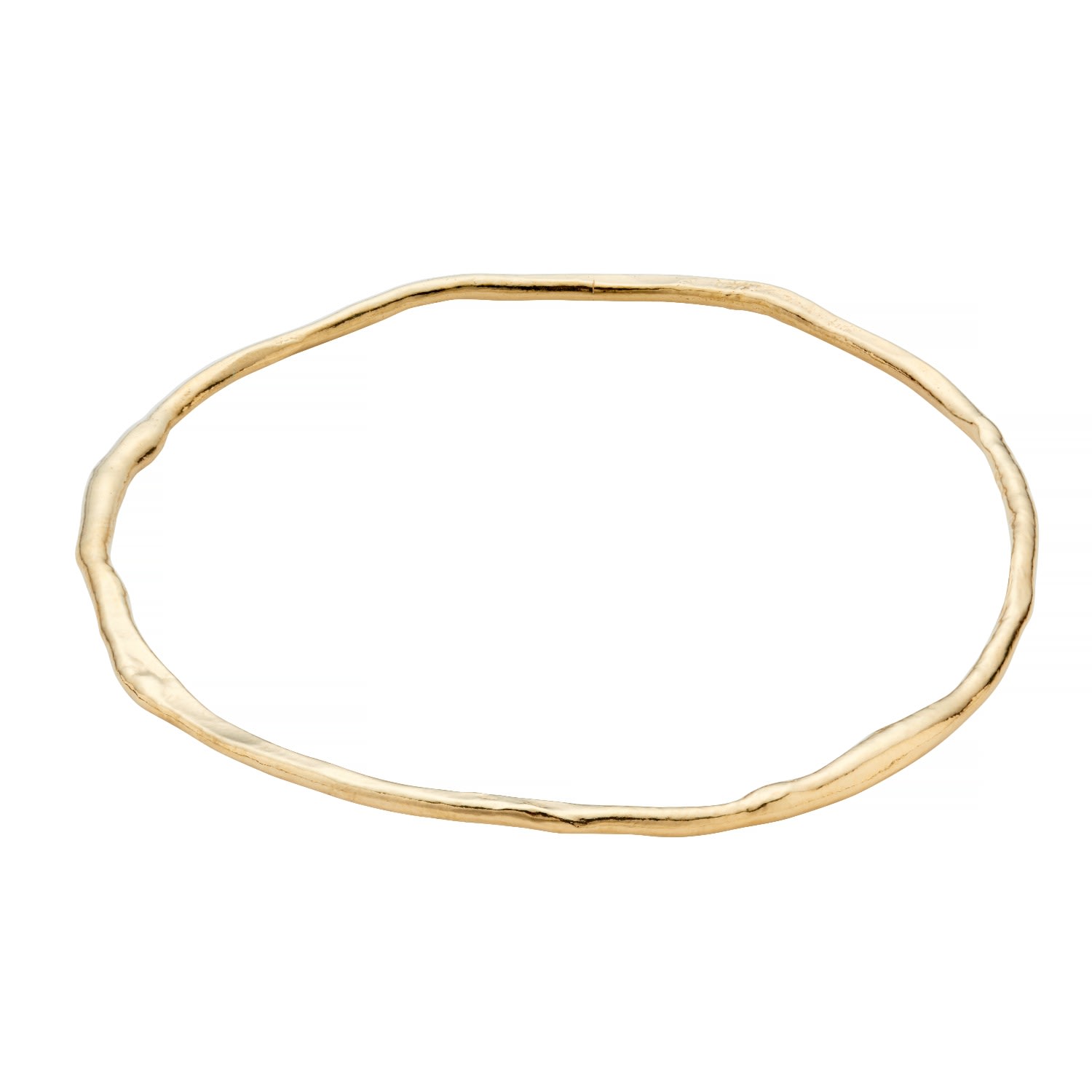 Posh Totty Designs Women's Gold Plated Molten Bangle In Gold