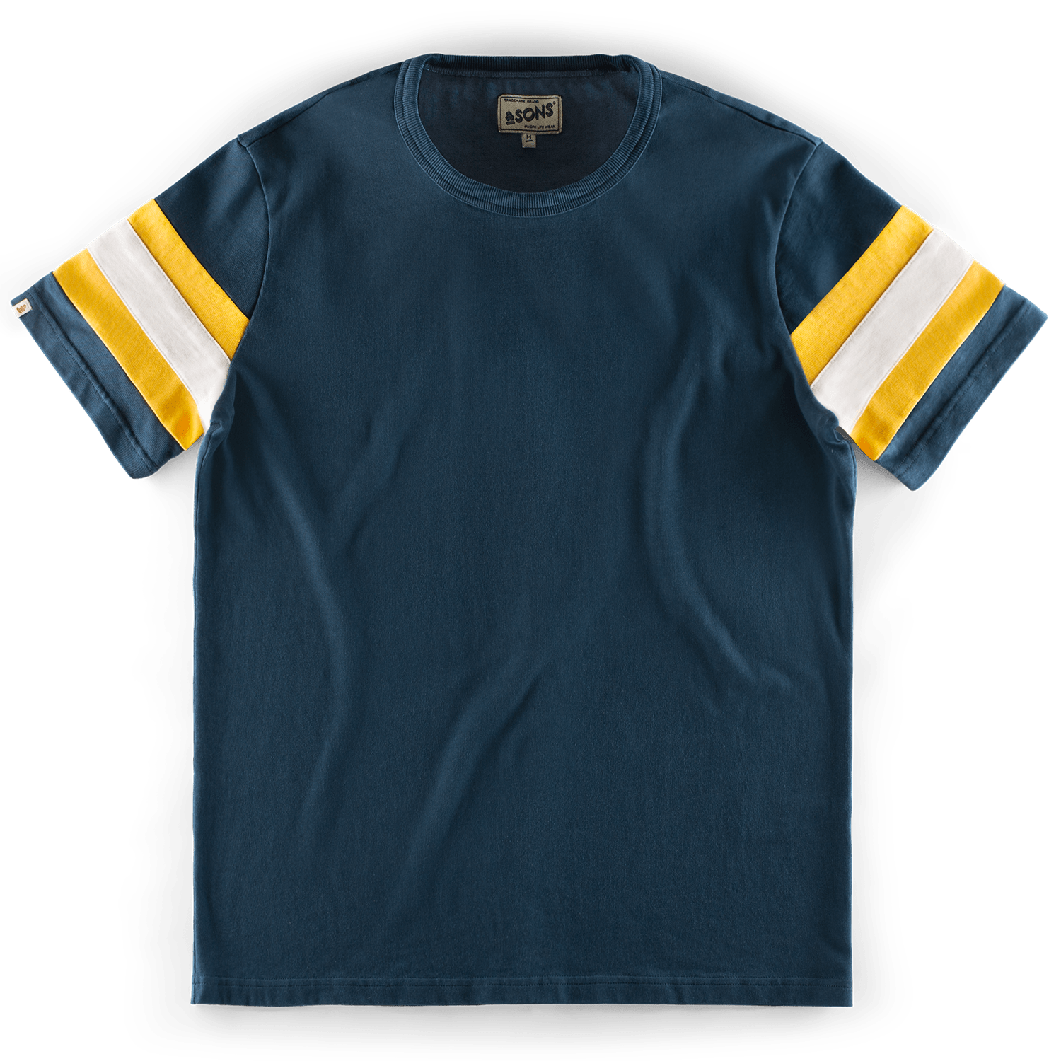 &sons Trading Co Men's White / Blue / Yellow Santa Cruz T-shirt Navy In White/blue/yellow