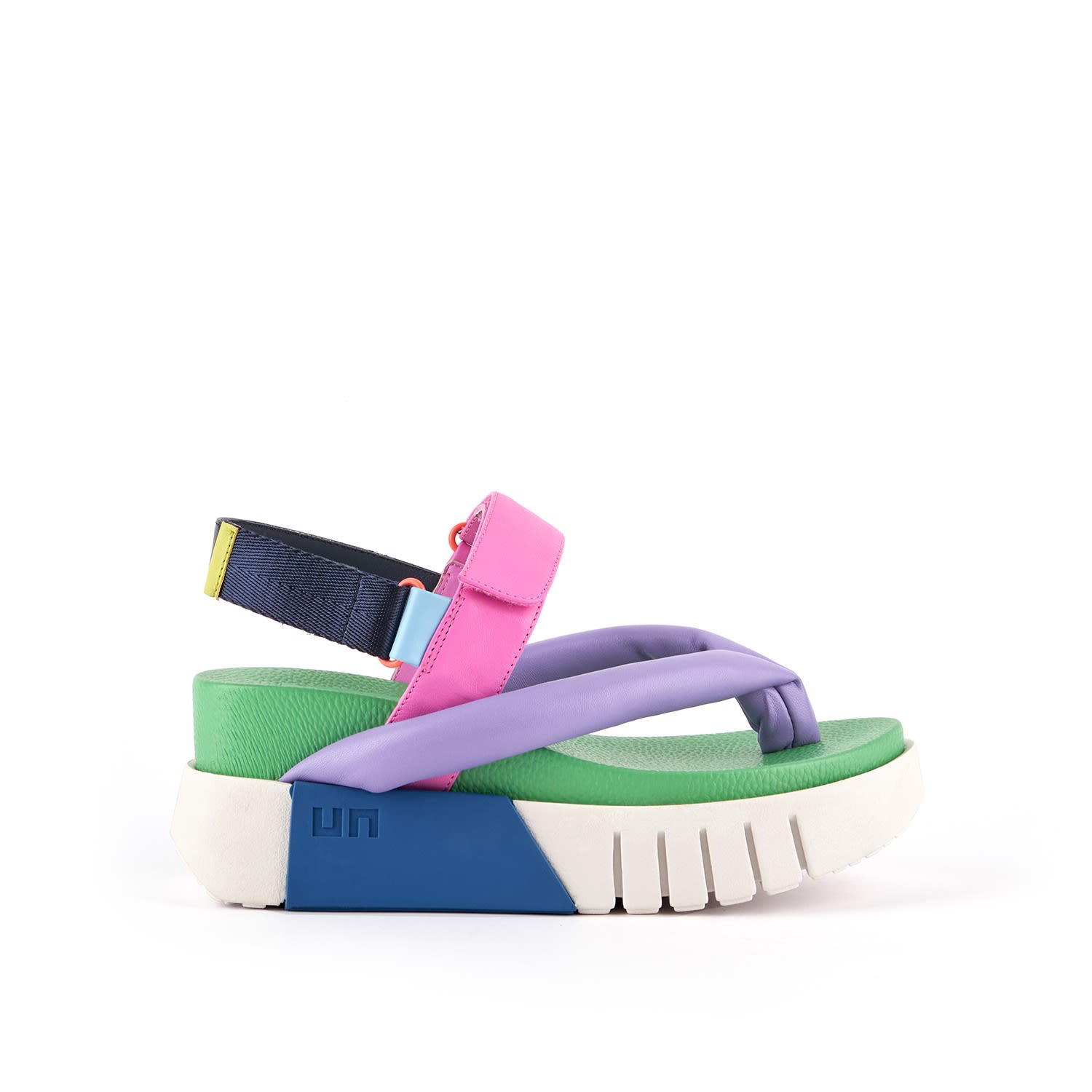 Women’s Green / Pink / Purple Delta Tong - Resort 3 Uk United Nude