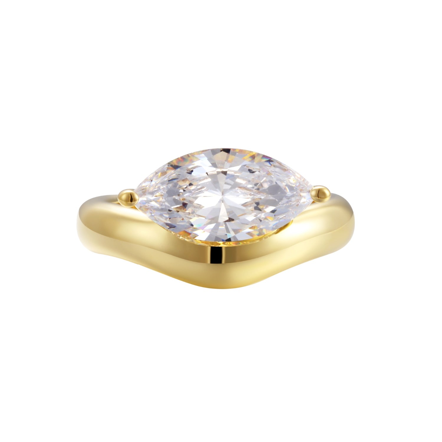 Women's Into It Sculptural Gold Ring | Onewildone