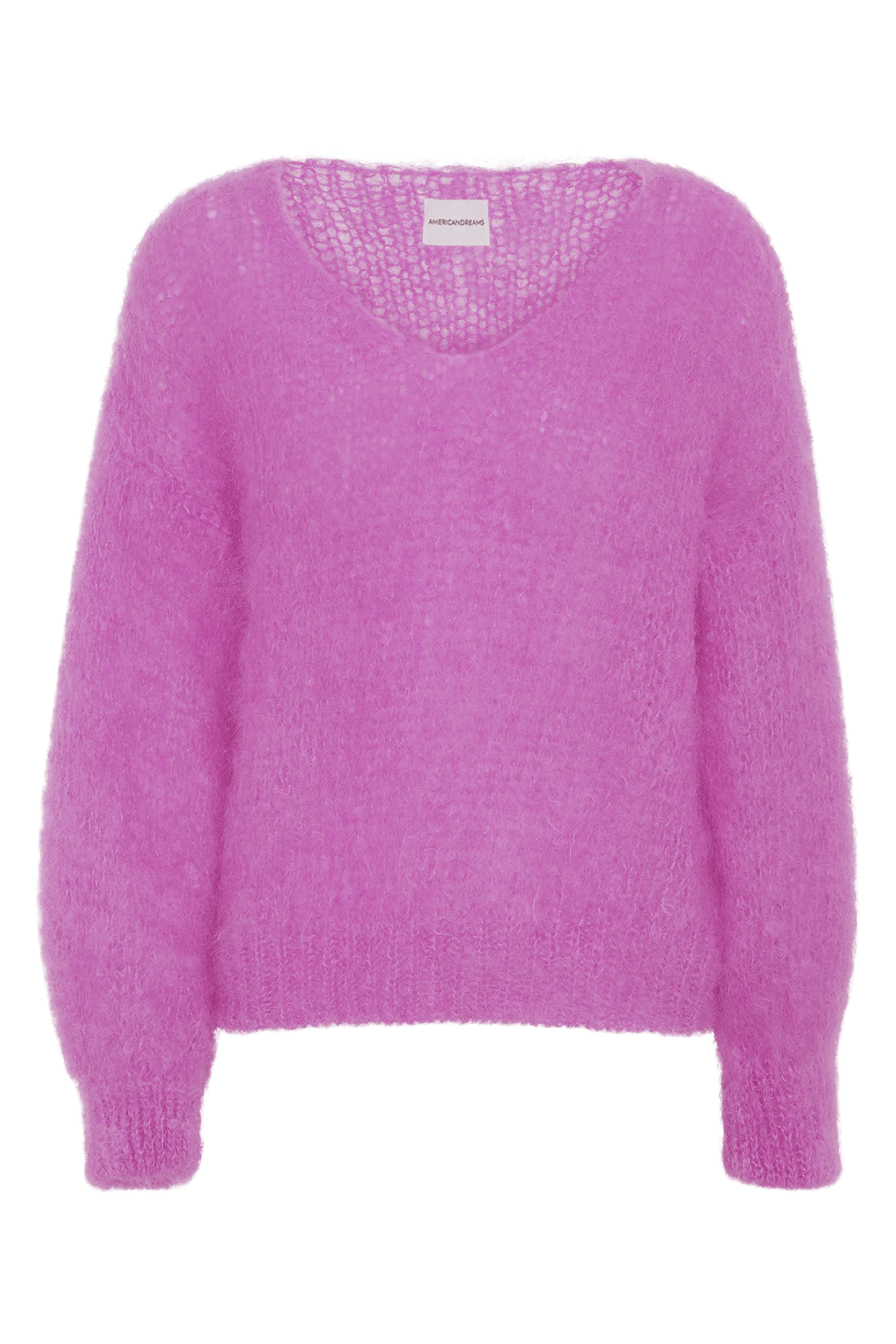 Americandreams Women's Pink / Purple Milana Ls Mohair Knit Pearly Purple
