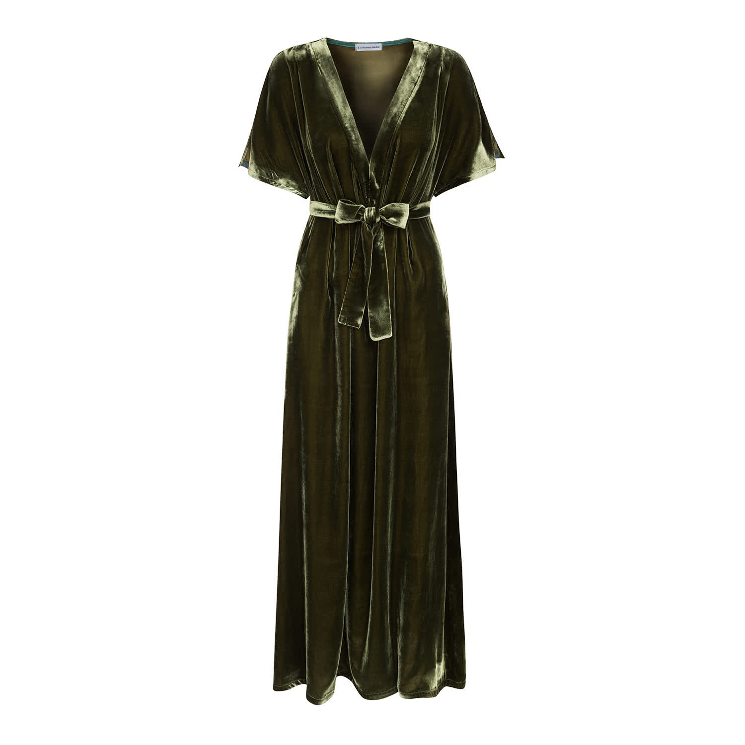 Silk and velvet dress outlet