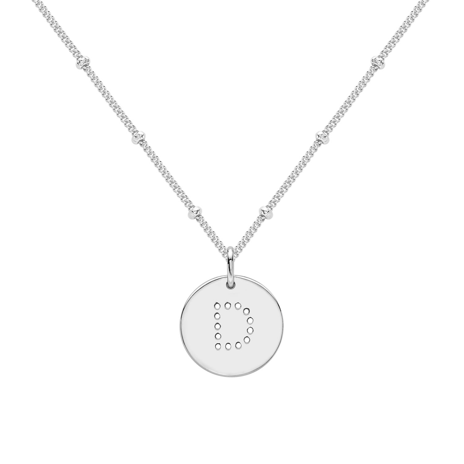 Women’s Silver Alphabet D Necklace Neola Design