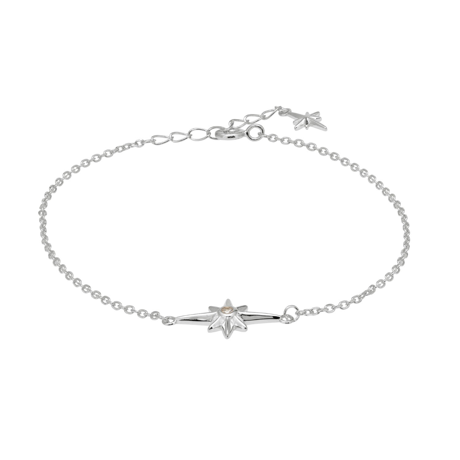Women’s White / Silver Capella Star Bracelet Silver Latelita