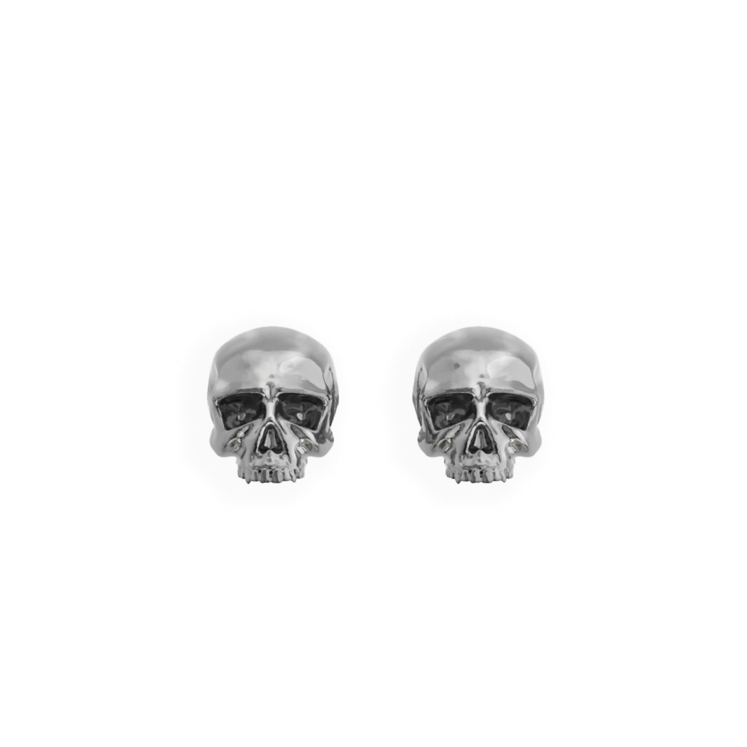 Bad Without Reason Women's Mini Skull Earrings - Sterling Silver