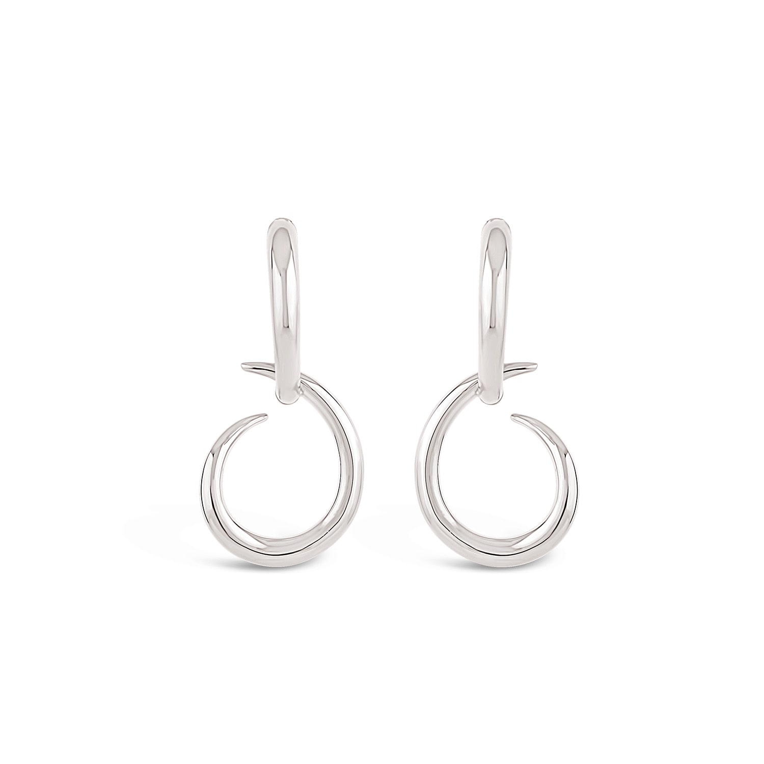 Dinny Hall Women's Silver Toro Drop Hoops