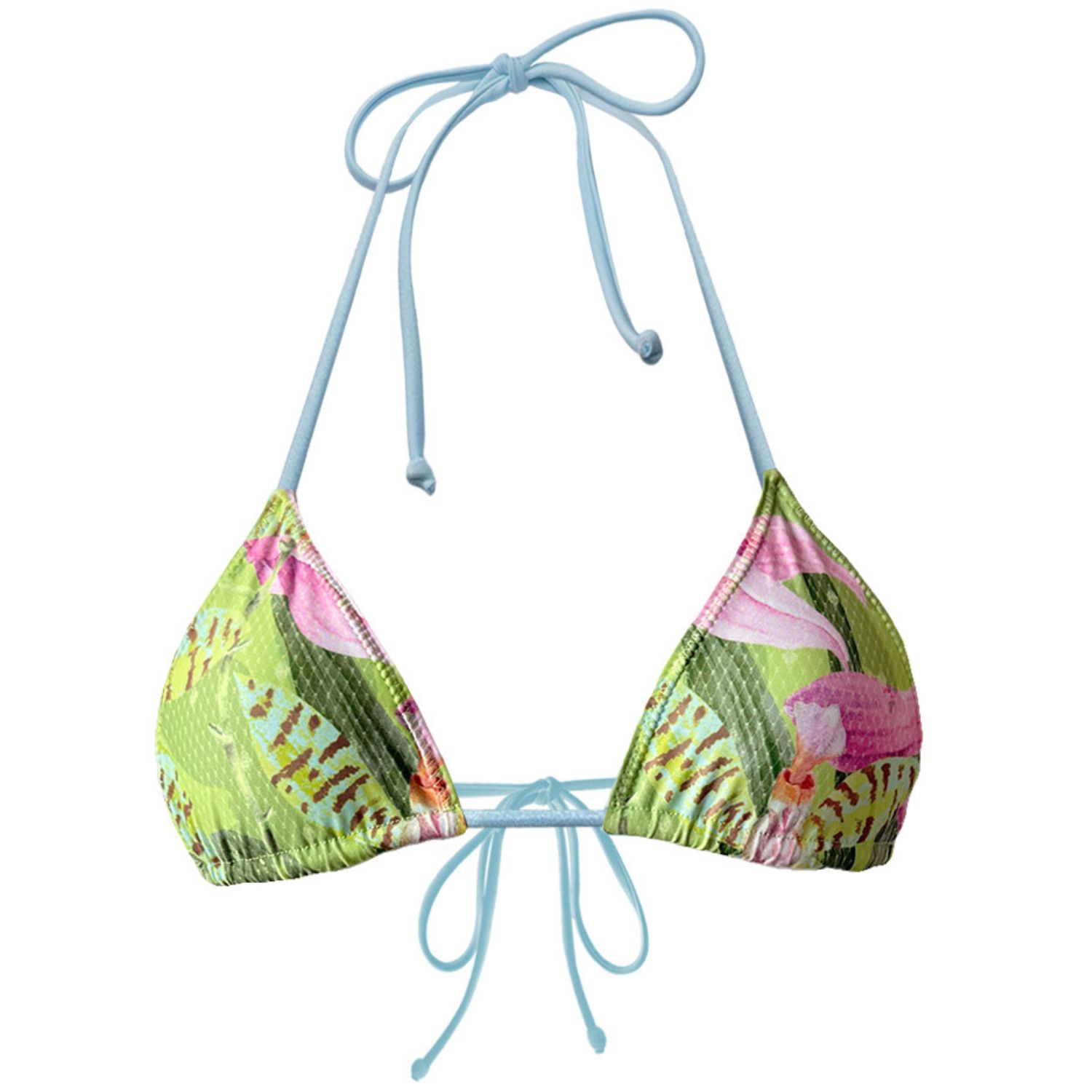 Nara Swim Women's Blue / Green Lulu Reversible Top // Vanda In Multi