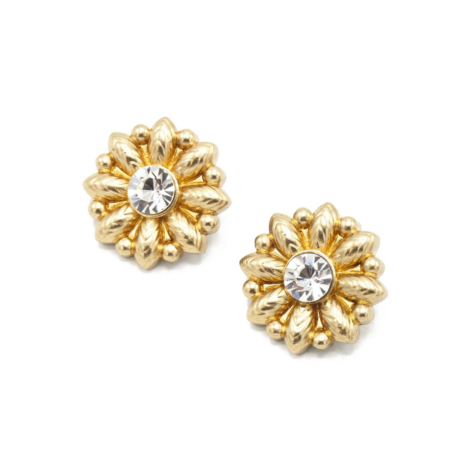 Women’s White / Gold Nana Earrings - White Sita Nevado