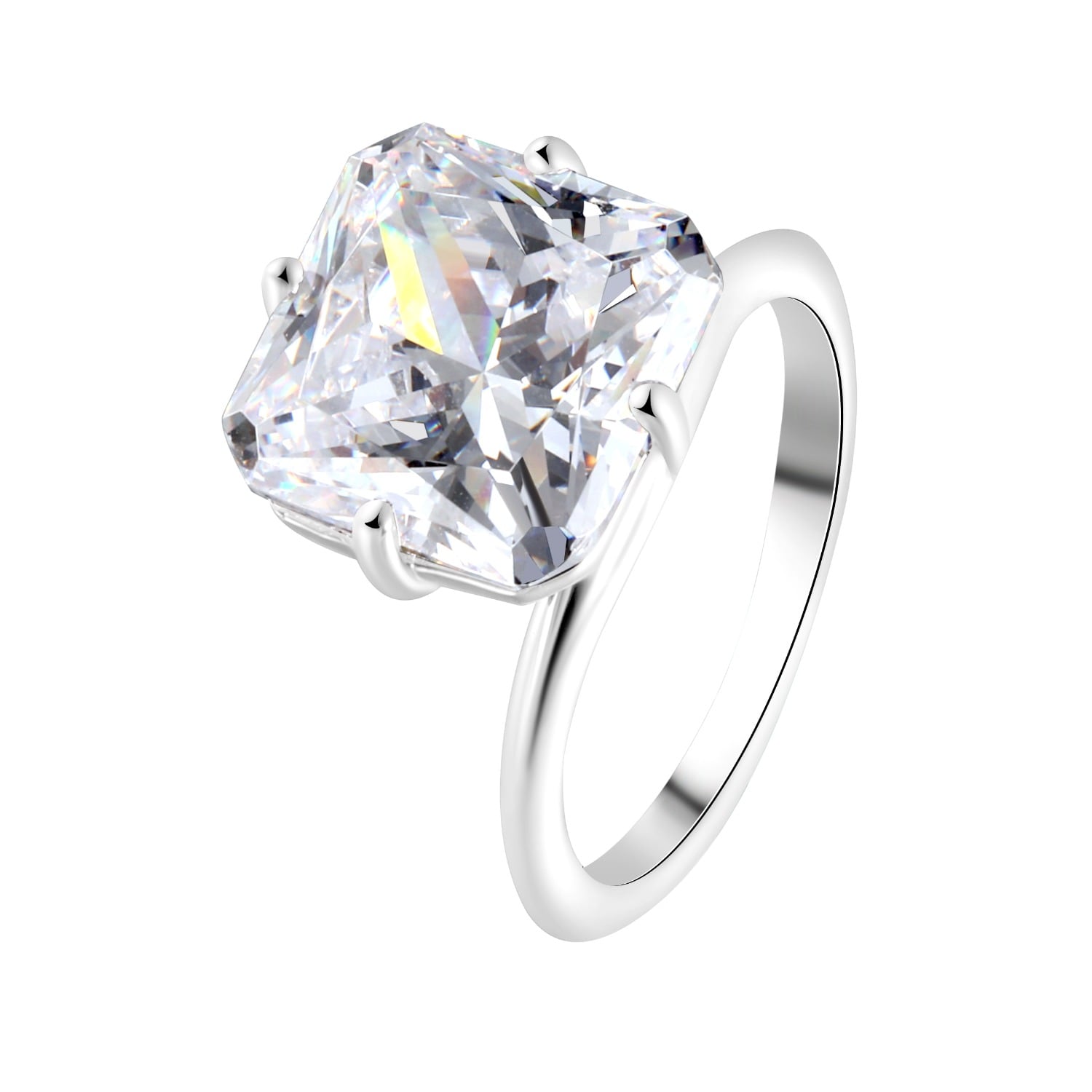 Onewildone Women's You Belong With Me Square Pinky Ring Silver In Metallic