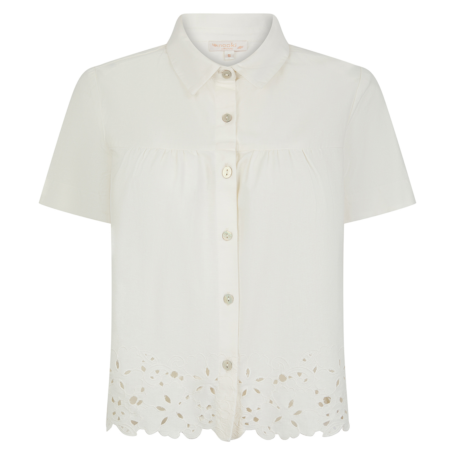 Nooki Design Women's White Jada Shirt - Natural In White
