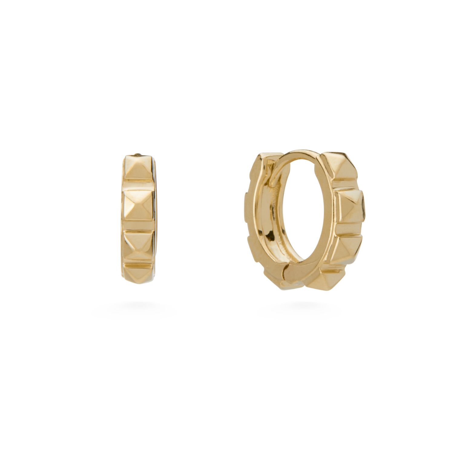 Dolcetto Designs Women's Cestius Hoop Earring - Recycled Yellow Gold In Gold