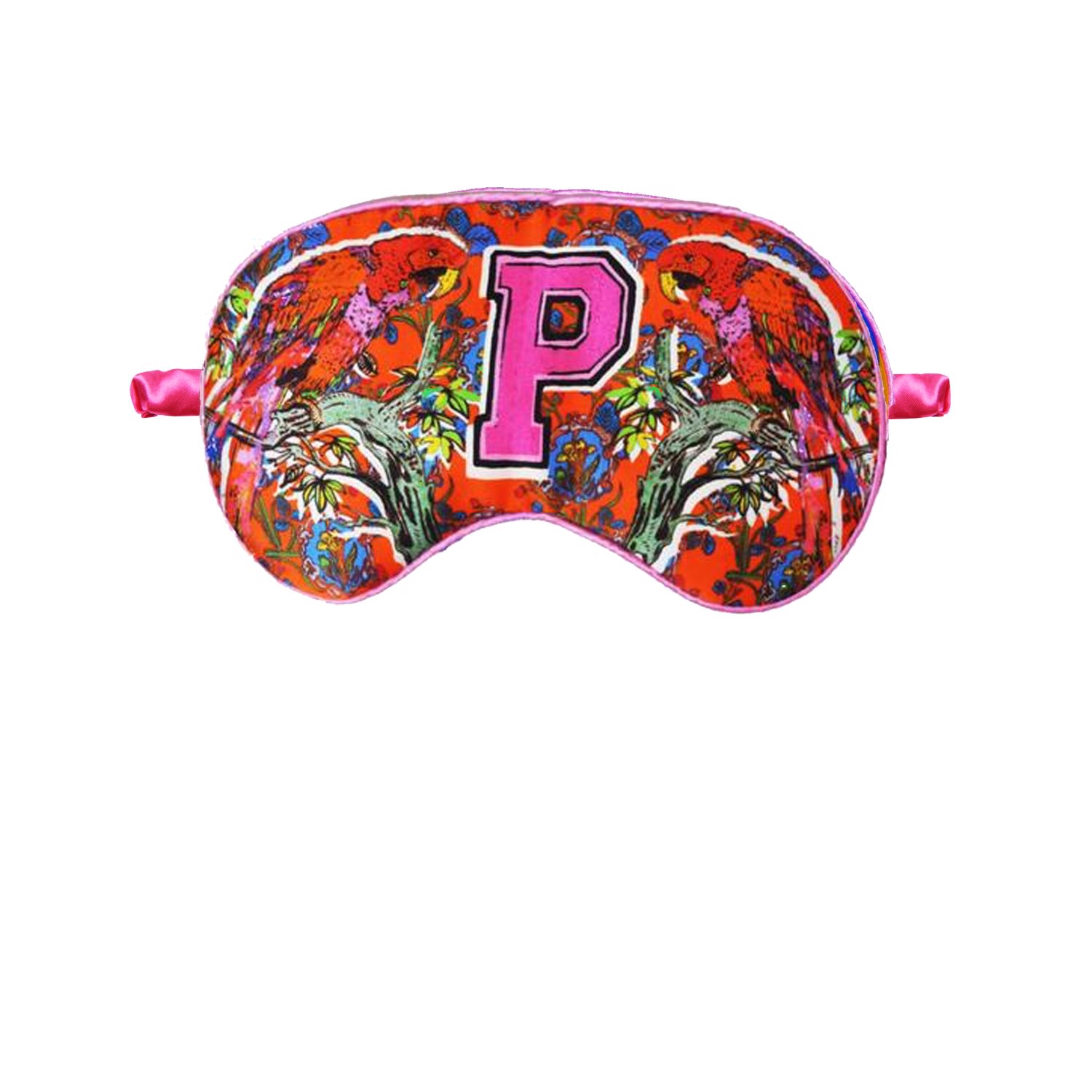 P For Parrots - Silk Eye Mask Jessica Russell Flint