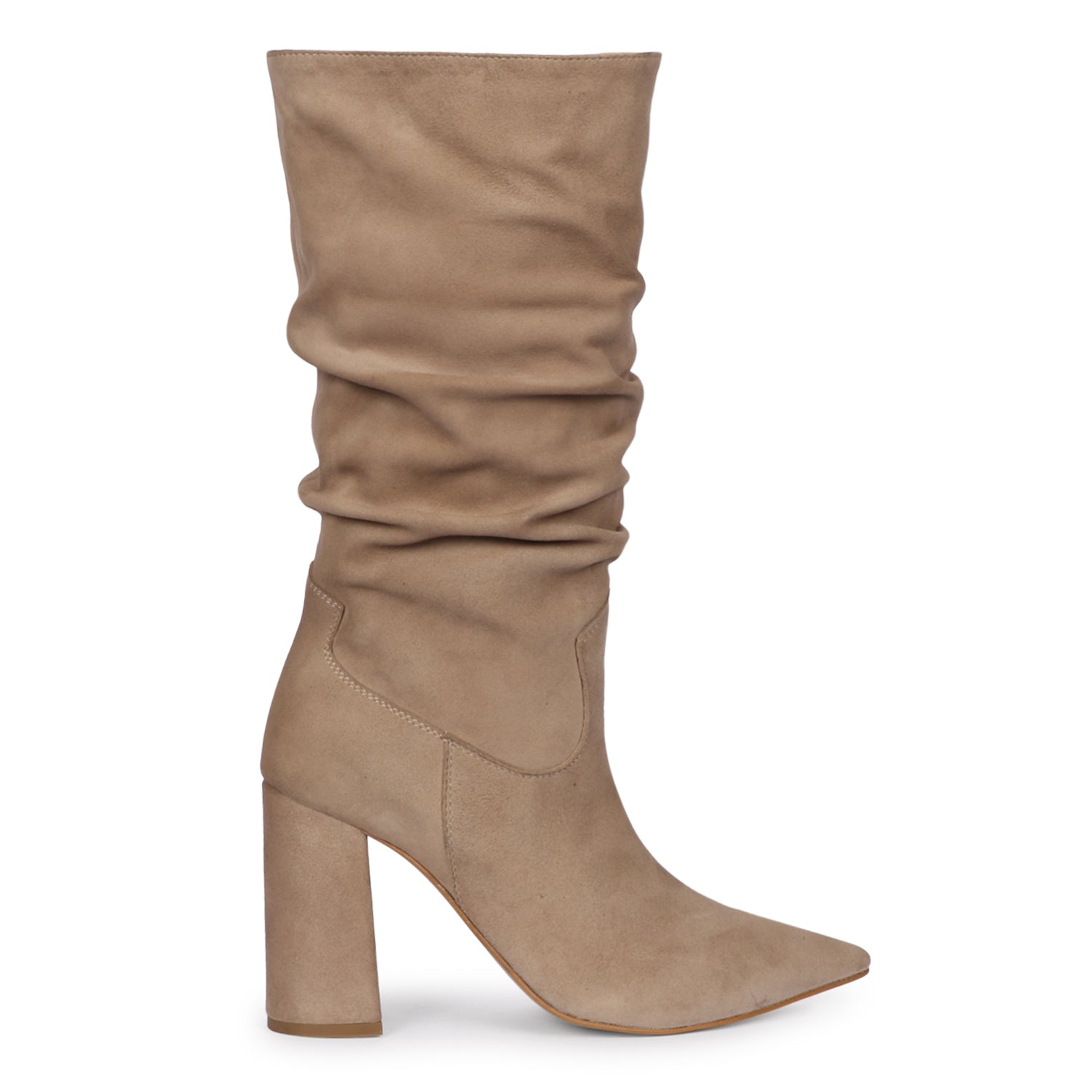 Saint G Nameen Slouch Pointed Toe Bootie In White