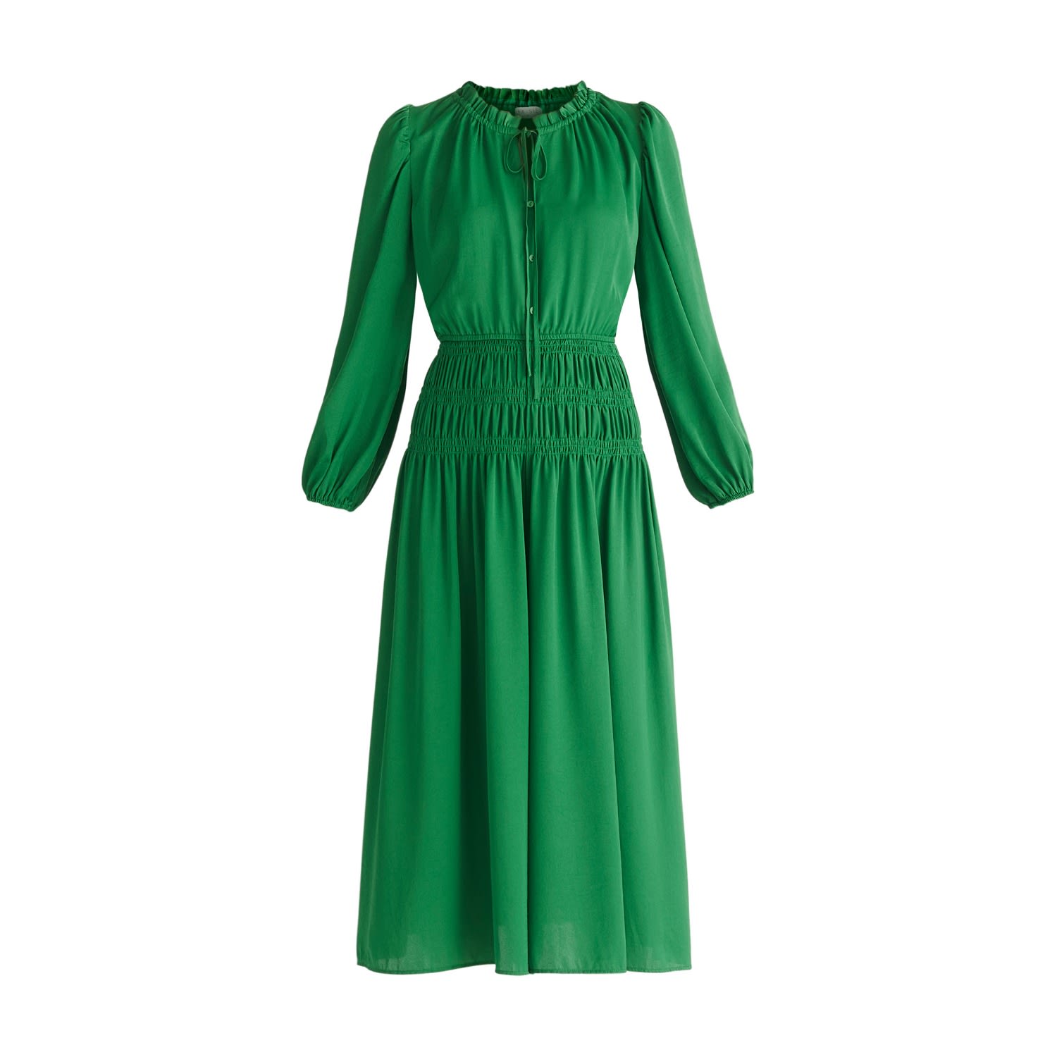 Women’s Ruched Waist Jumpsuit In Green Xxs Paisie