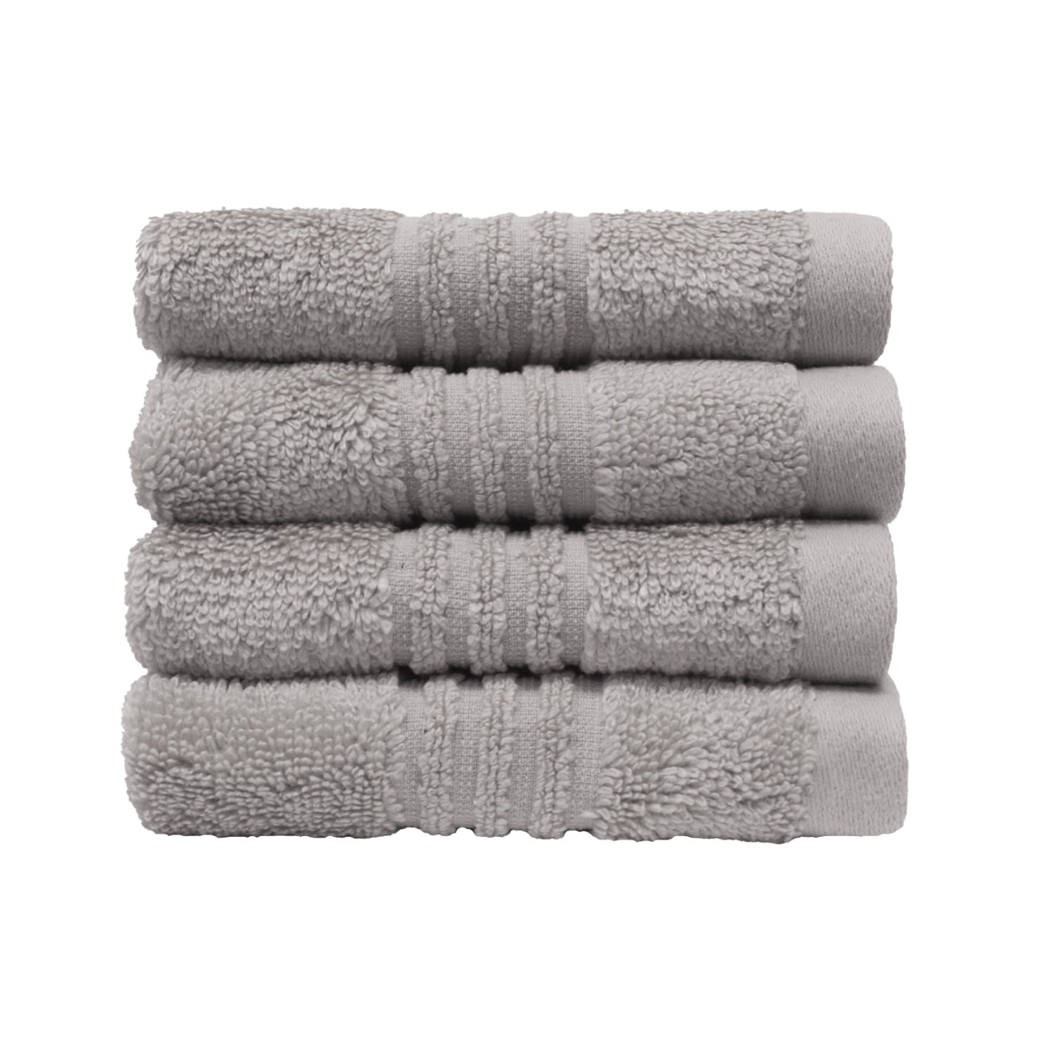 Ultra Soft Bamboo Face Cloth Set - Silver One Size Misona