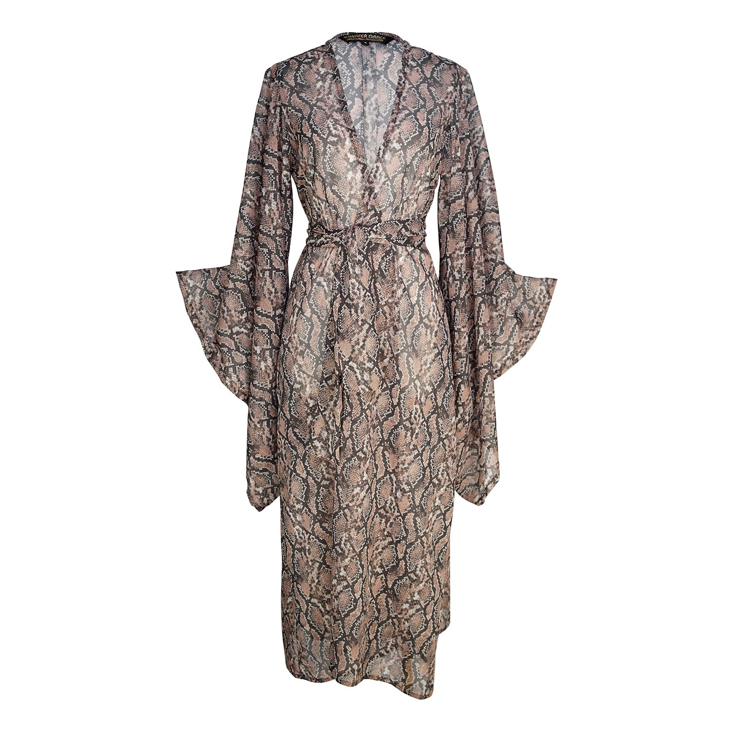 Women’s Pythonidae Shimmer Kimono Large Jennafer Grace