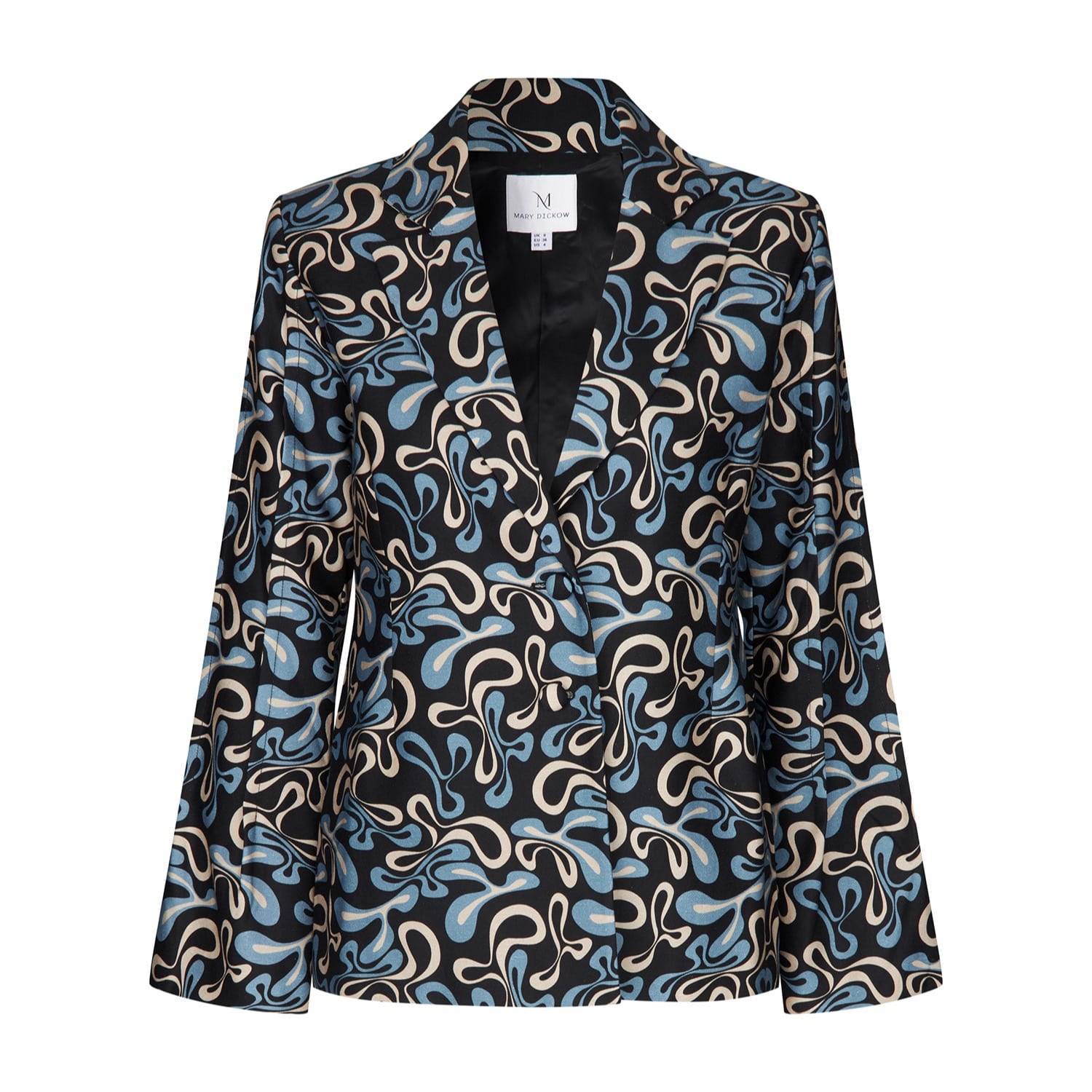 Women's Black / Blue / Grey Zuri Blazer | Xxs | Mary Dickow