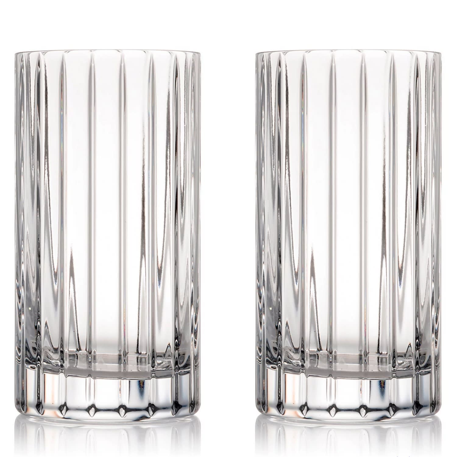 pair of crystal skylight highball glasses - e l i s k á