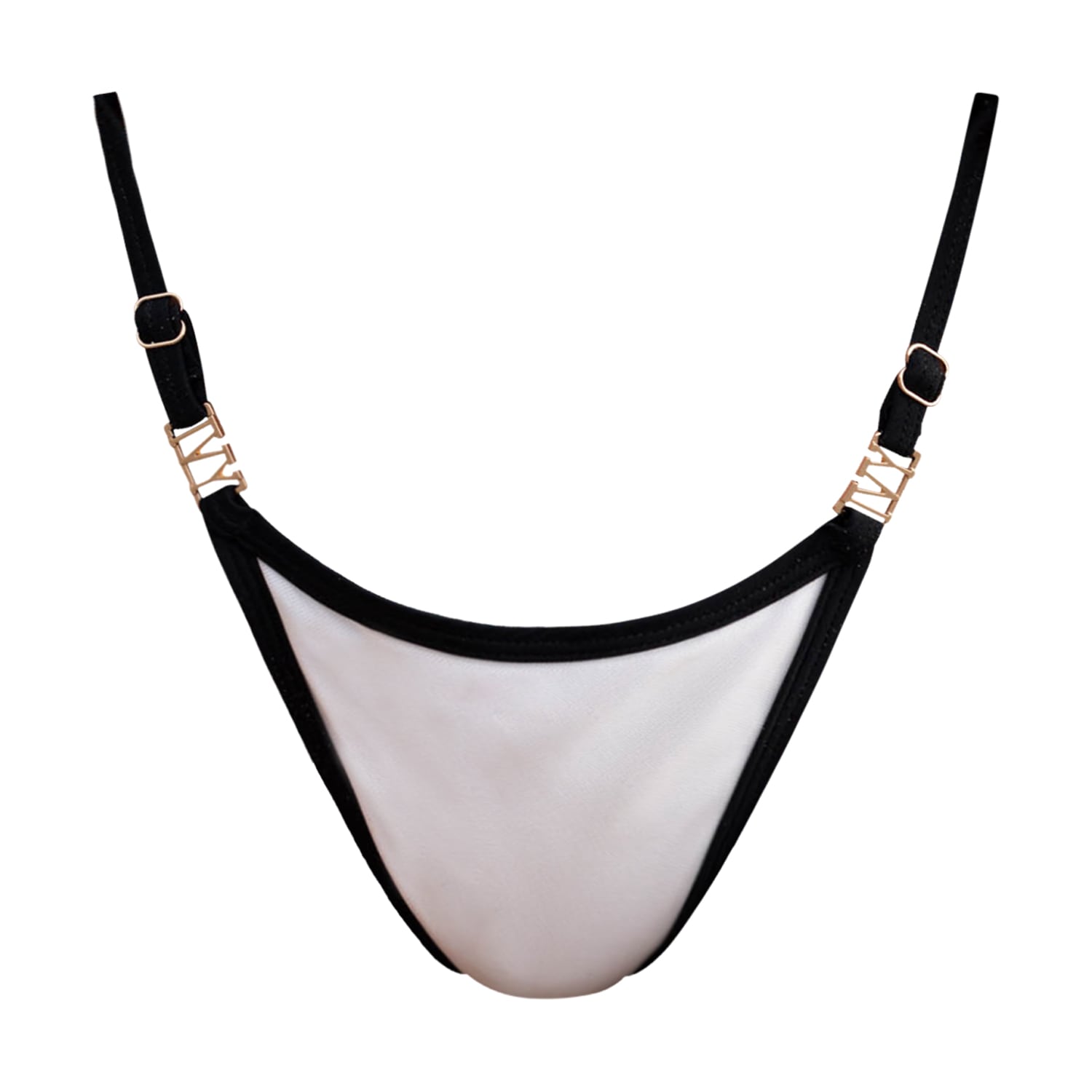 Ivy Swimwear Women's Black / White Brooke In Marshmallow Bottoms In Black/white