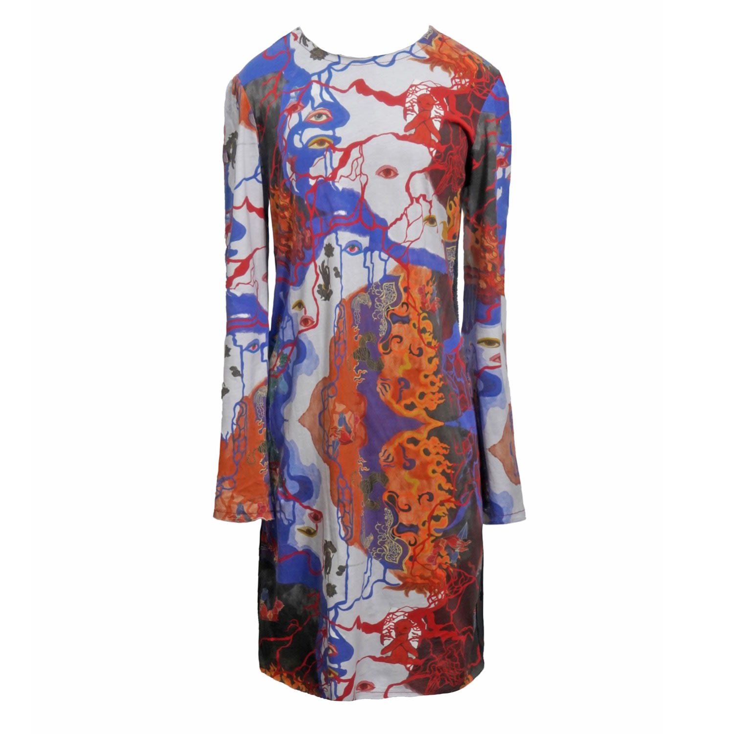 Women’s Red / Blue Underworld Dress Medium Solai