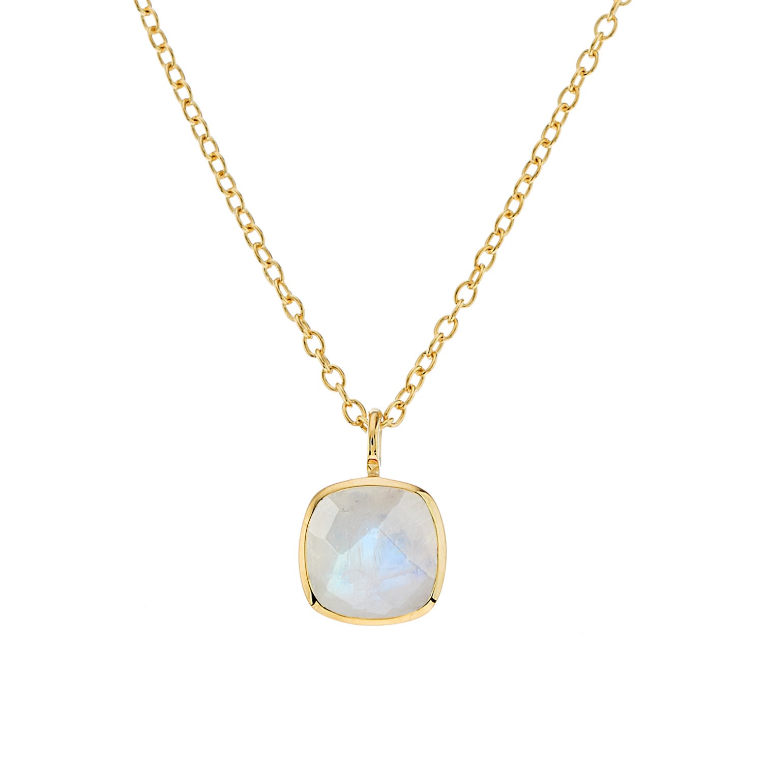 Auree Jewellery Women's Gold / White Brooklyn Moonstone & Gold Vermeil Necklace
