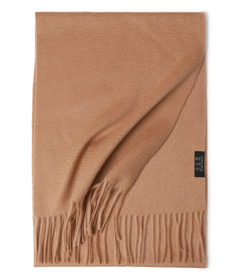  Womens Warm Cashmere Scarf Large Couples Scarves Wool Pure  Caramel Camel