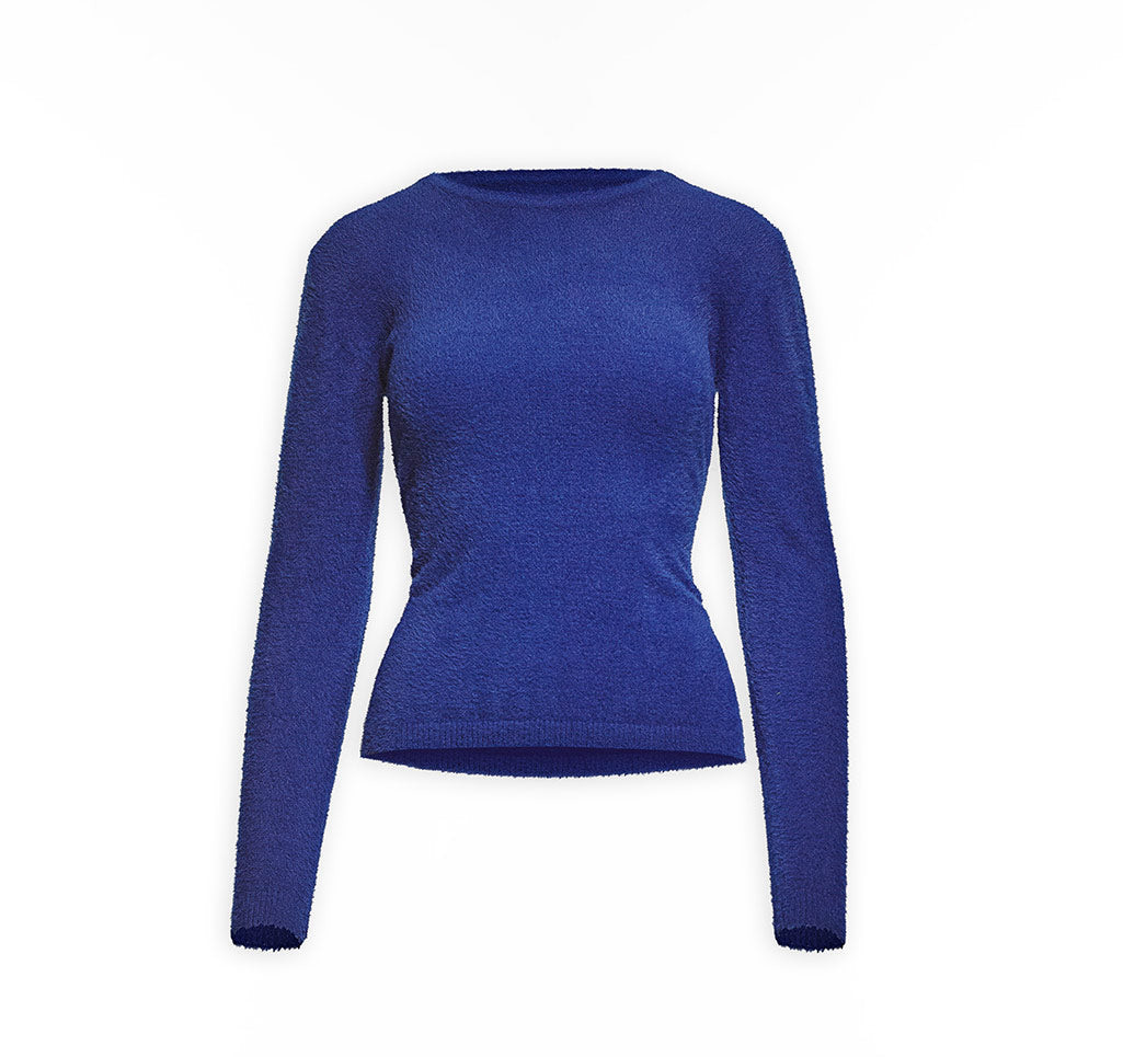 Maison Sél Women's Soft Blue Sweater