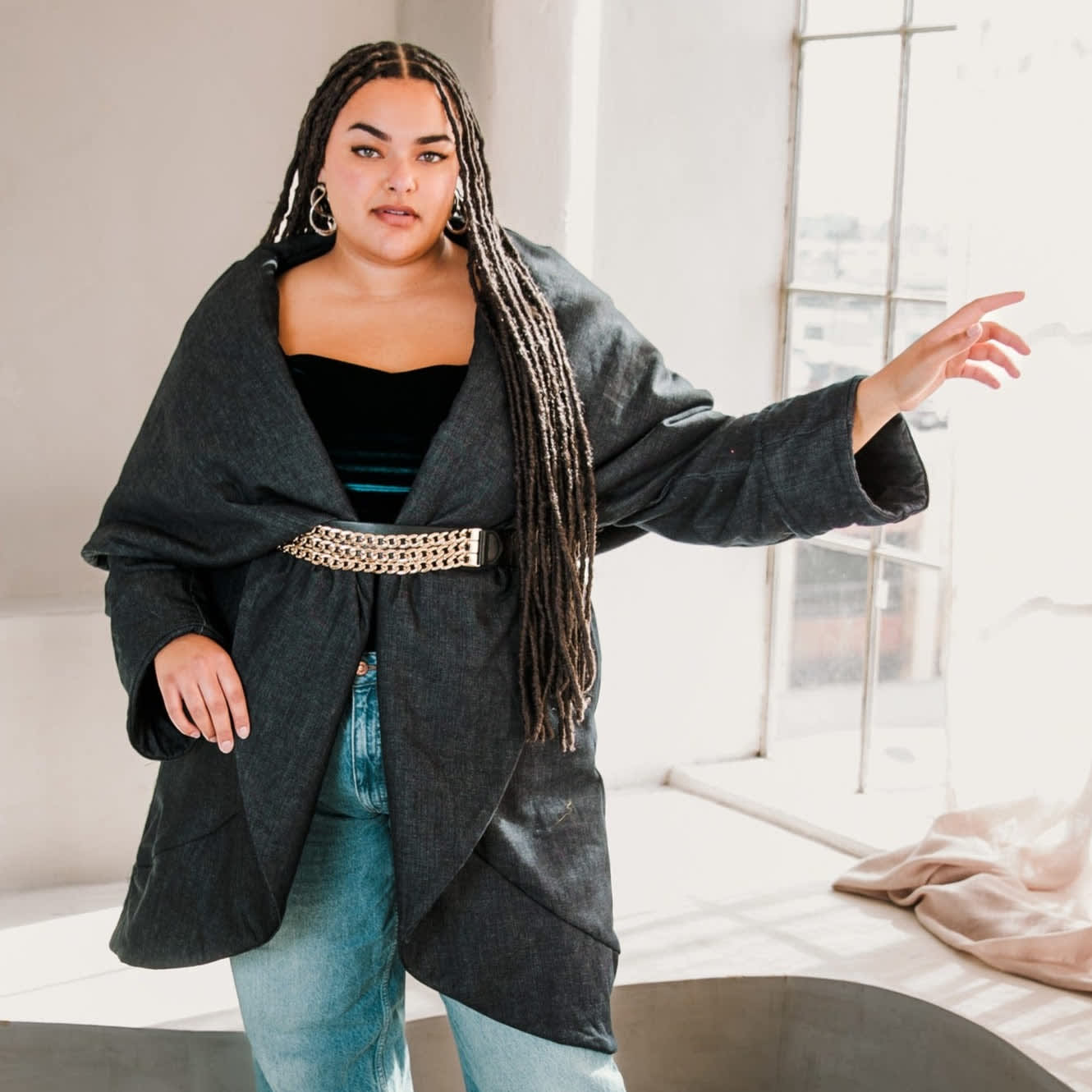 Plus size deals cocoon coat