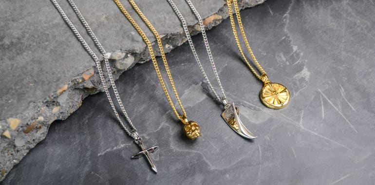 North skull best sale bracelet gold