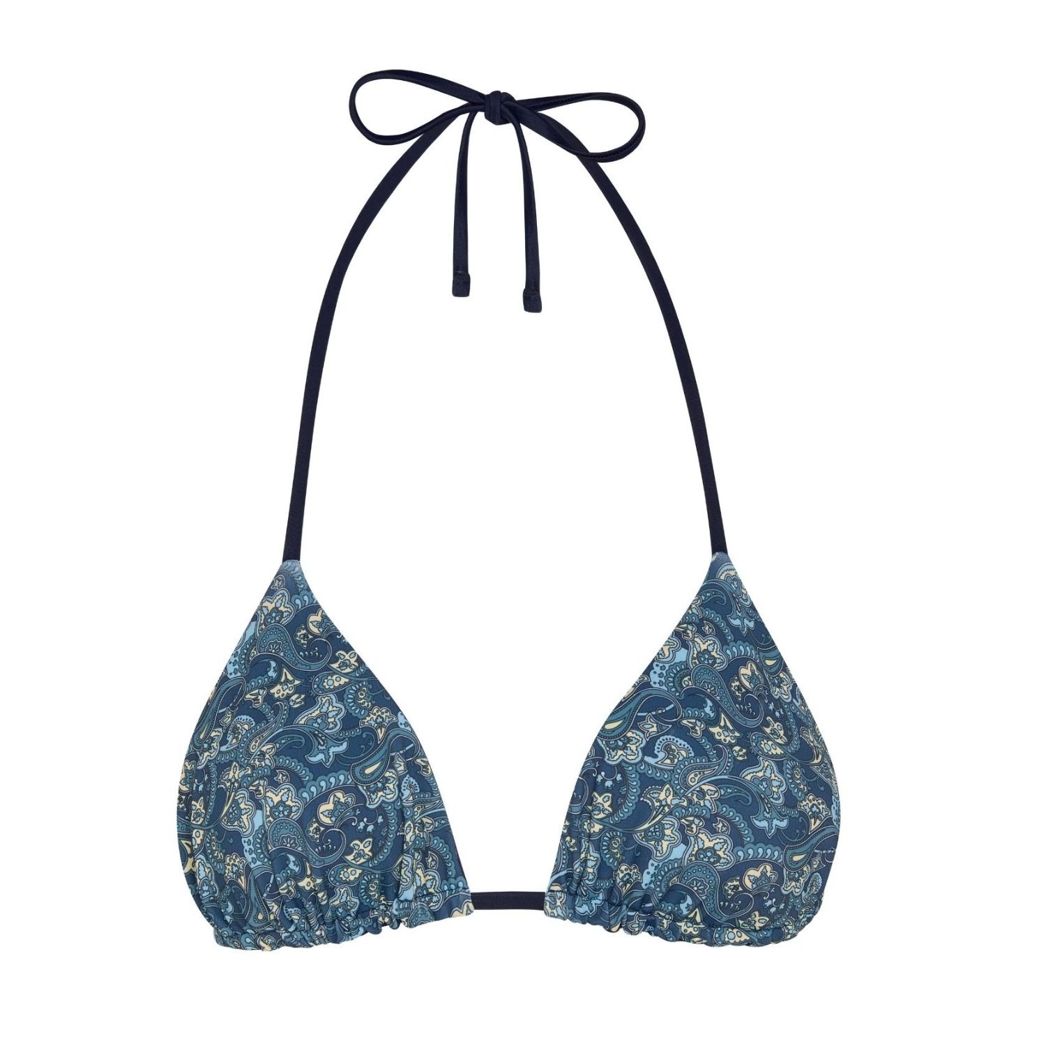 Aja Swimline Women's Azure Bikini Top - Paisley In Blue