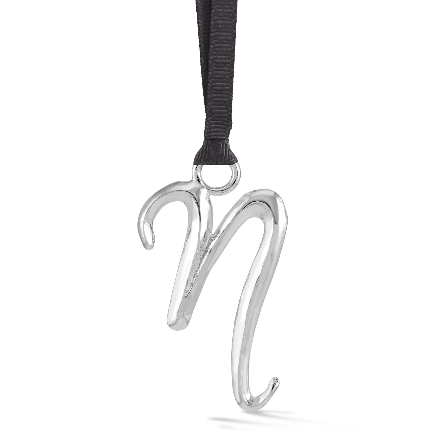 Dower & Hall Alphabet Tree Decorations N Silver In Silver