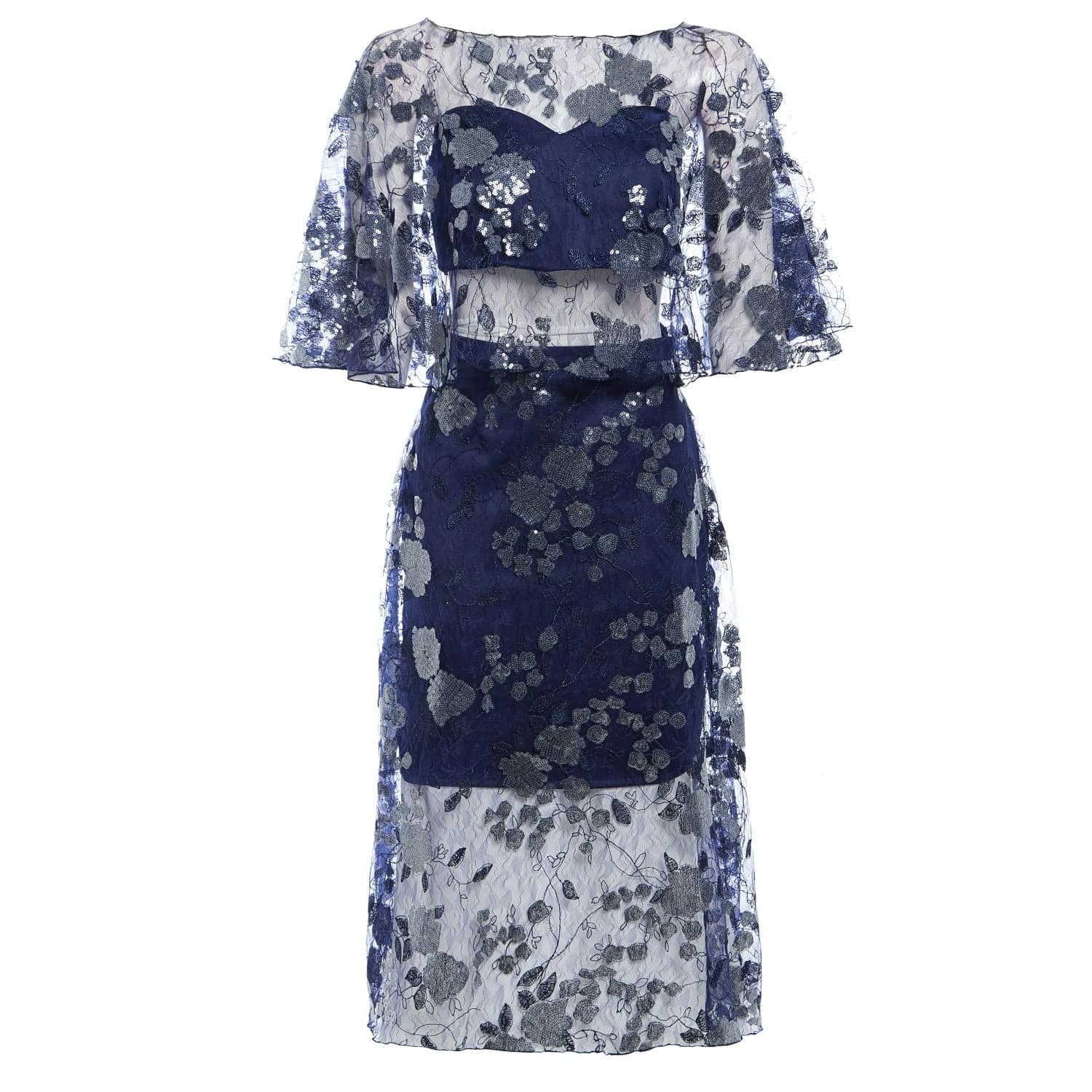 embroidered lace dress