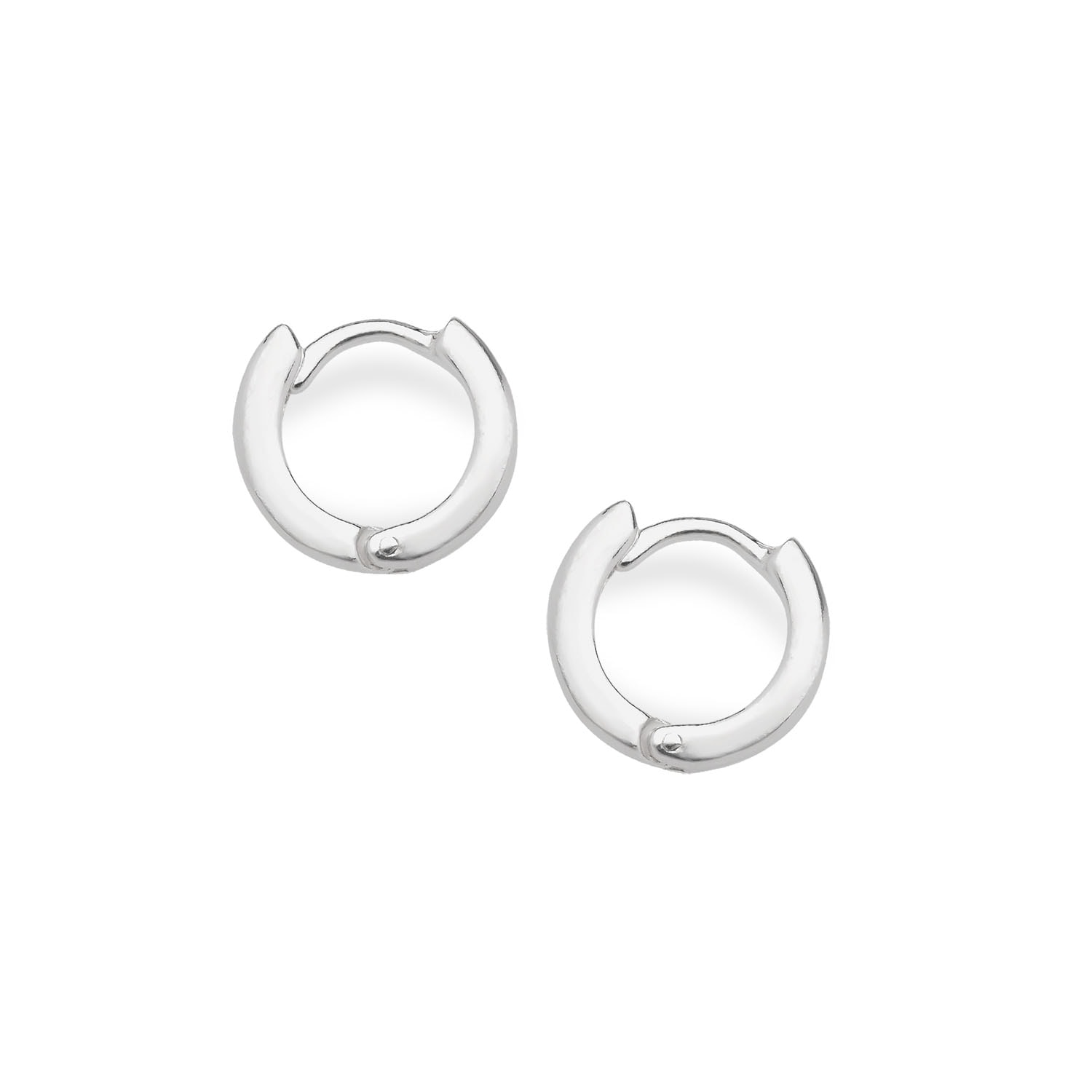 Nellou Jewellery Women's Nell Huggie Earrings Sterling Silver Extra Small