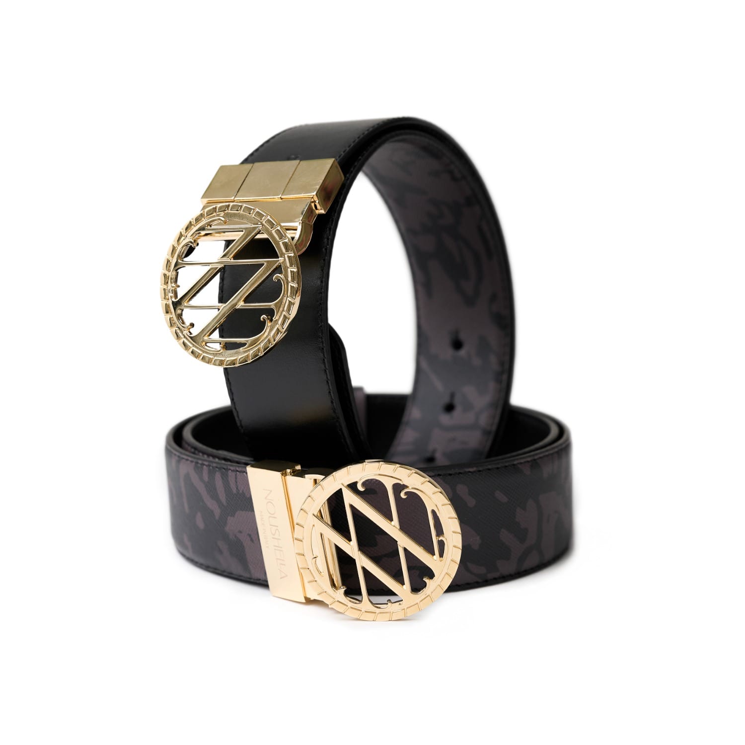 Noushella Women's Anahata Gold Large Belt In Black Elysium In Black