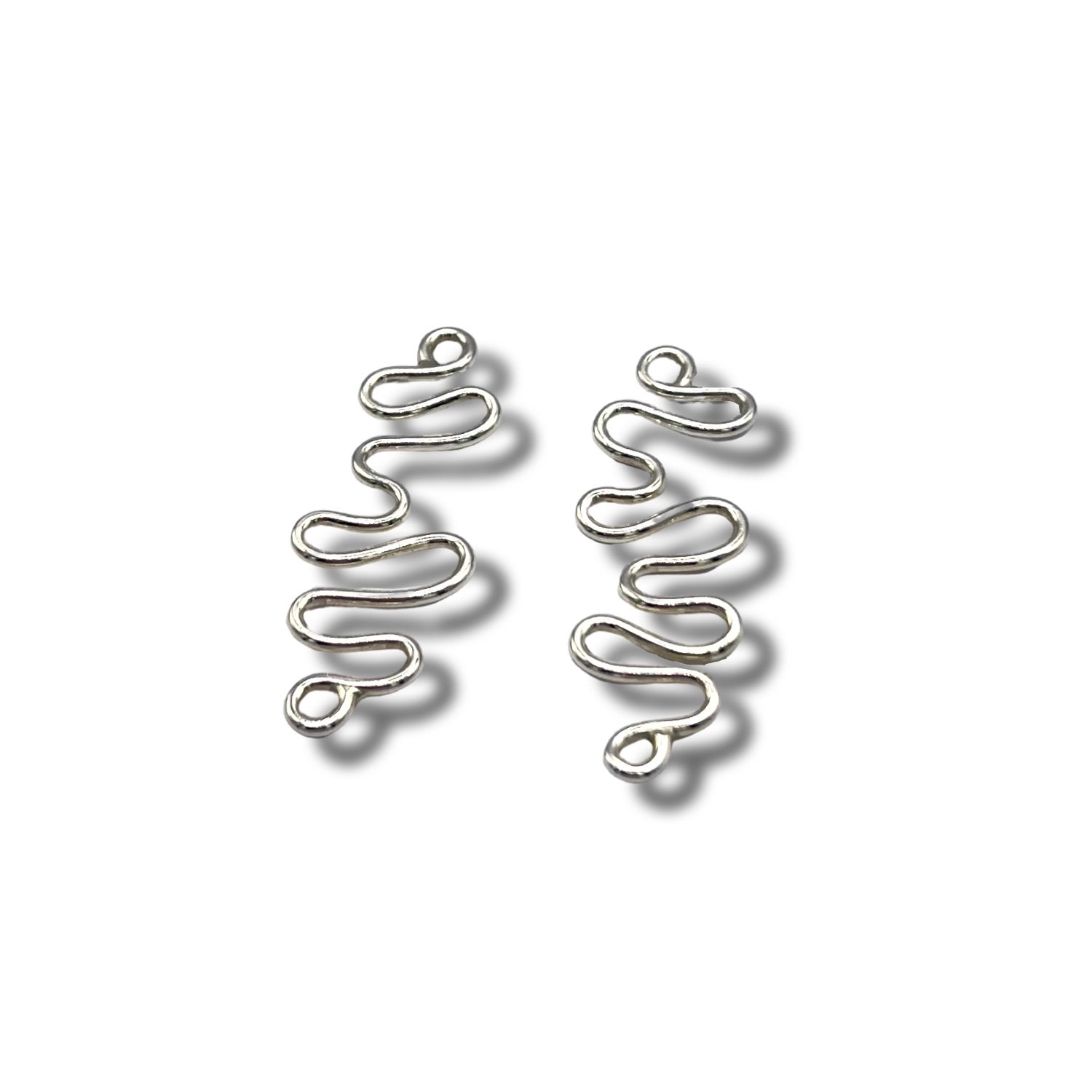 Women’s Silver Ripple Drops Sylvah Jewellery