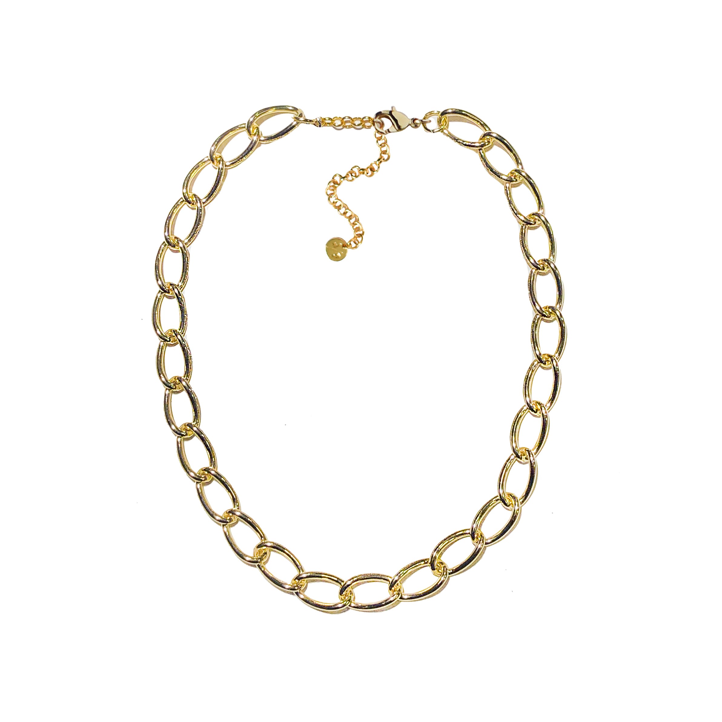 Adriana Pappas Designs Women's Oval Curb Link Necklace In Yellow