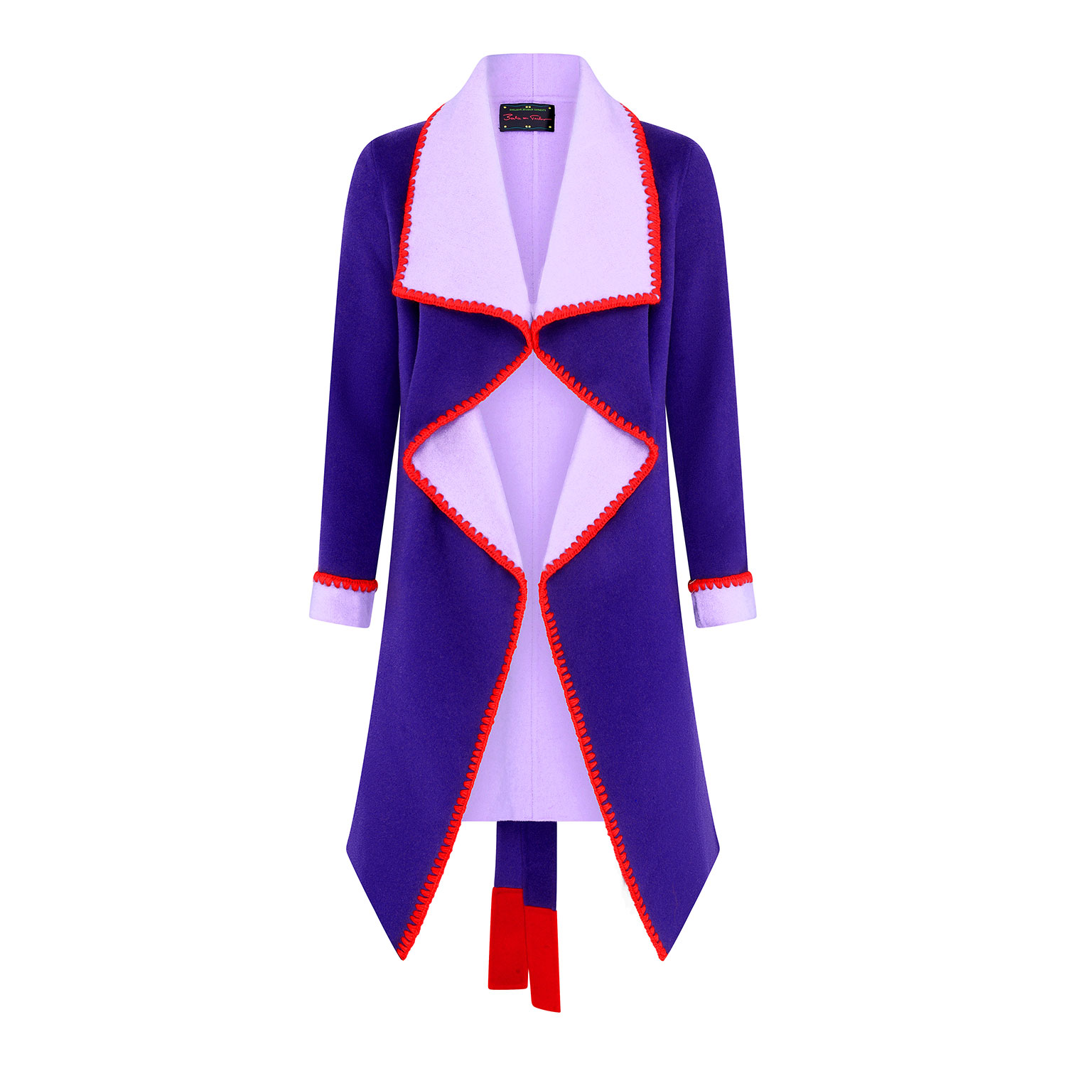 Women’s Pink / Purple Purple / Lilac Berry Breeze Cashmere Mix Coat Large Beatrice Von Tresckow